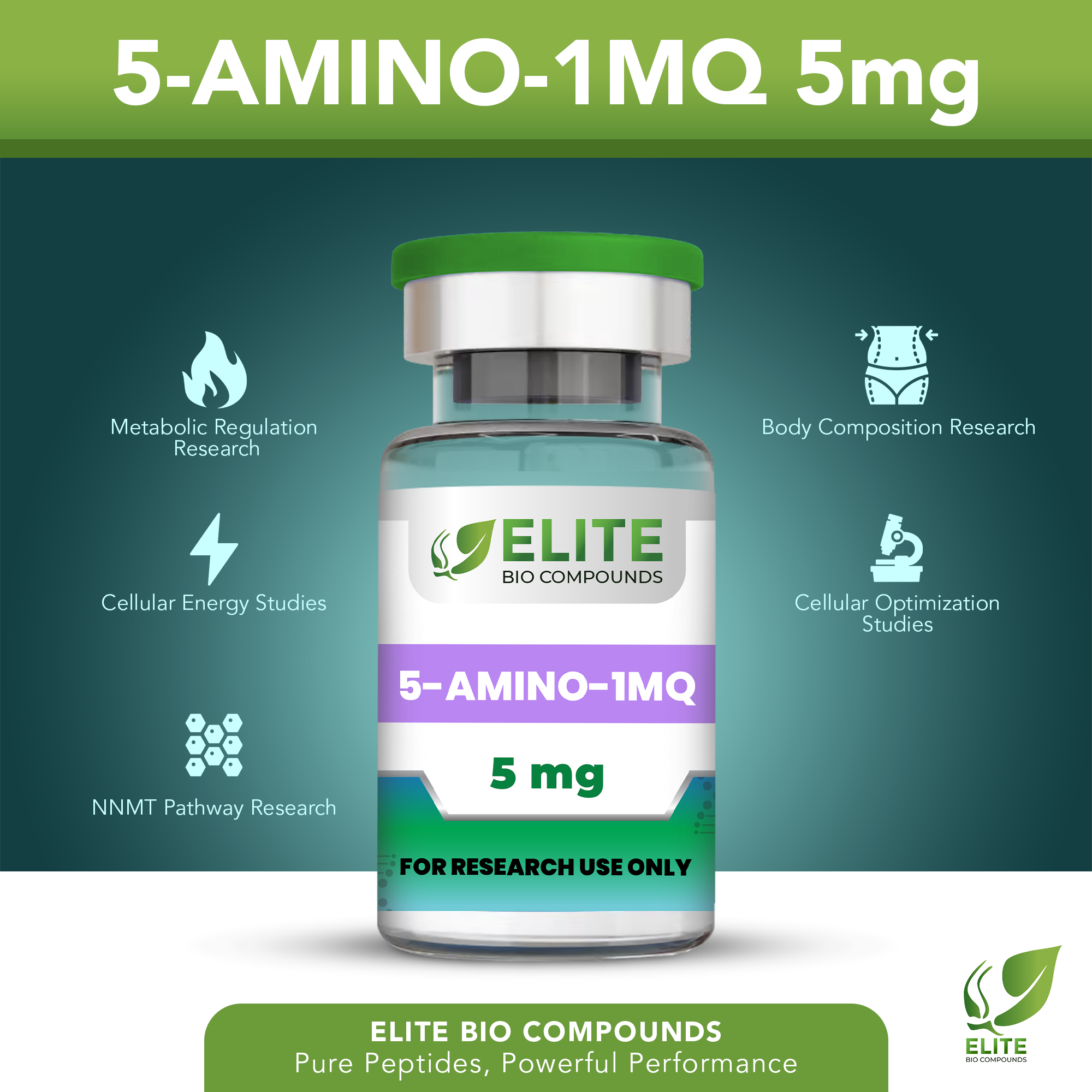 5-Amino-1MQ 5mg – Metabolic Wellness, Energy & Lifestyle Support | COA Verified