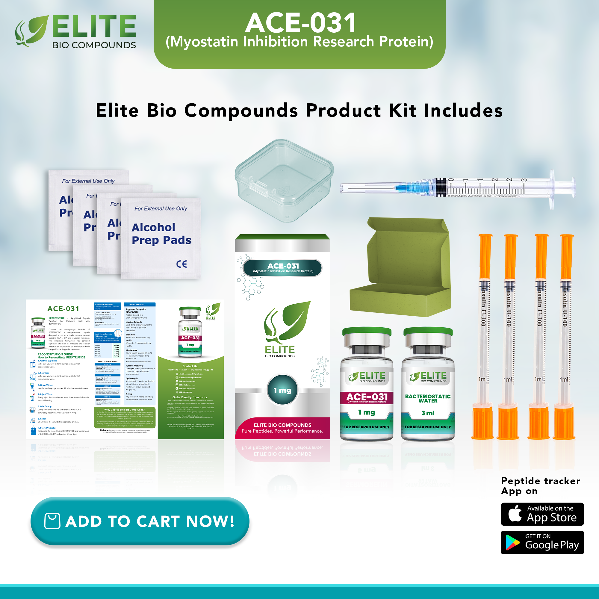 ACE-031 (1 mg) | Muscle Development Support Peptide | COA Verified