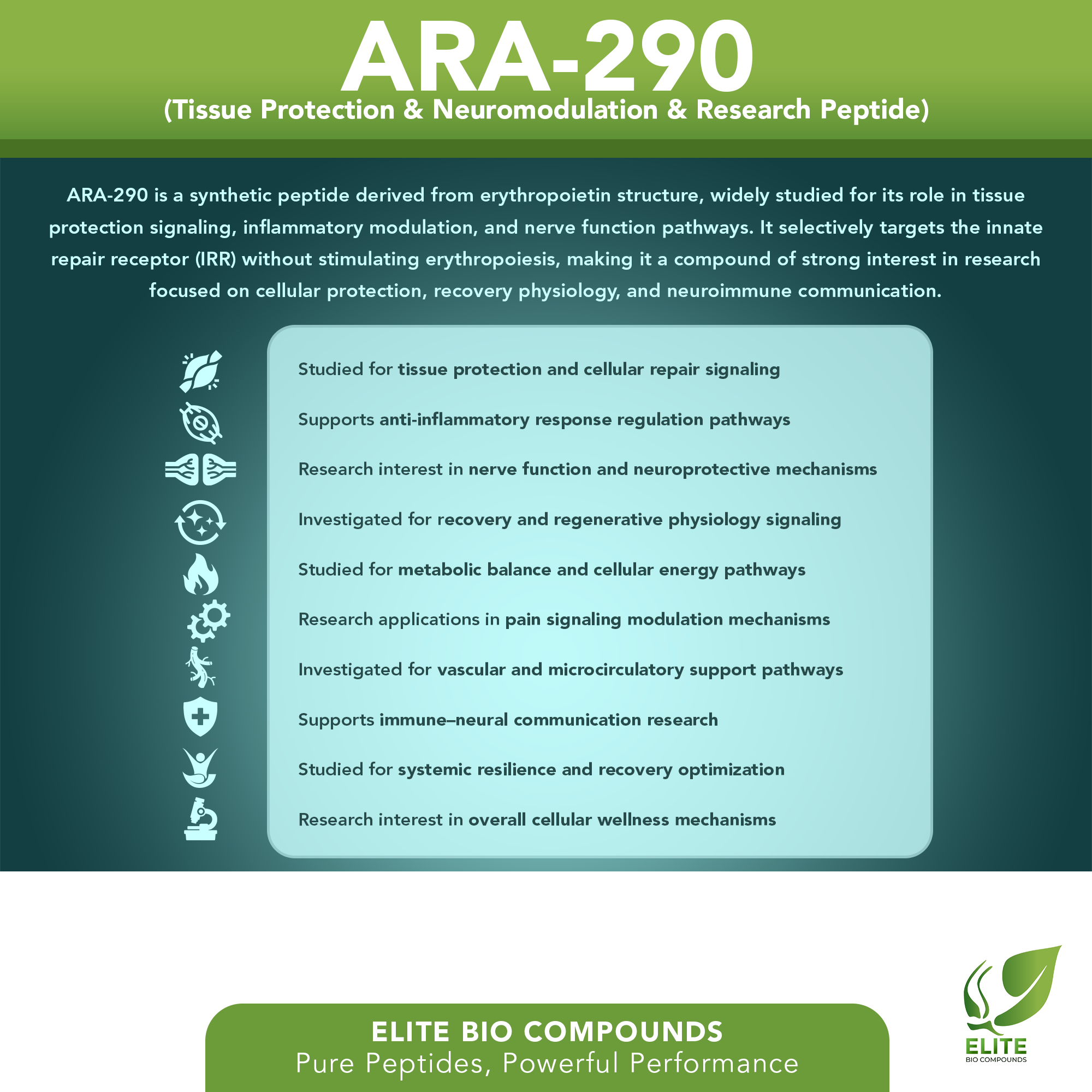 ARA-290 (10 mg) | Cellular Repair & Neurological Support | COA Verified
