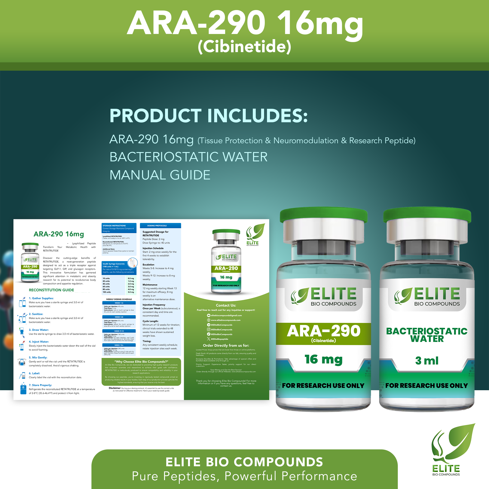 ARA-290 (Cibinetide) 16mg – Advanced Wellness & Recovery Support | COA Verified
