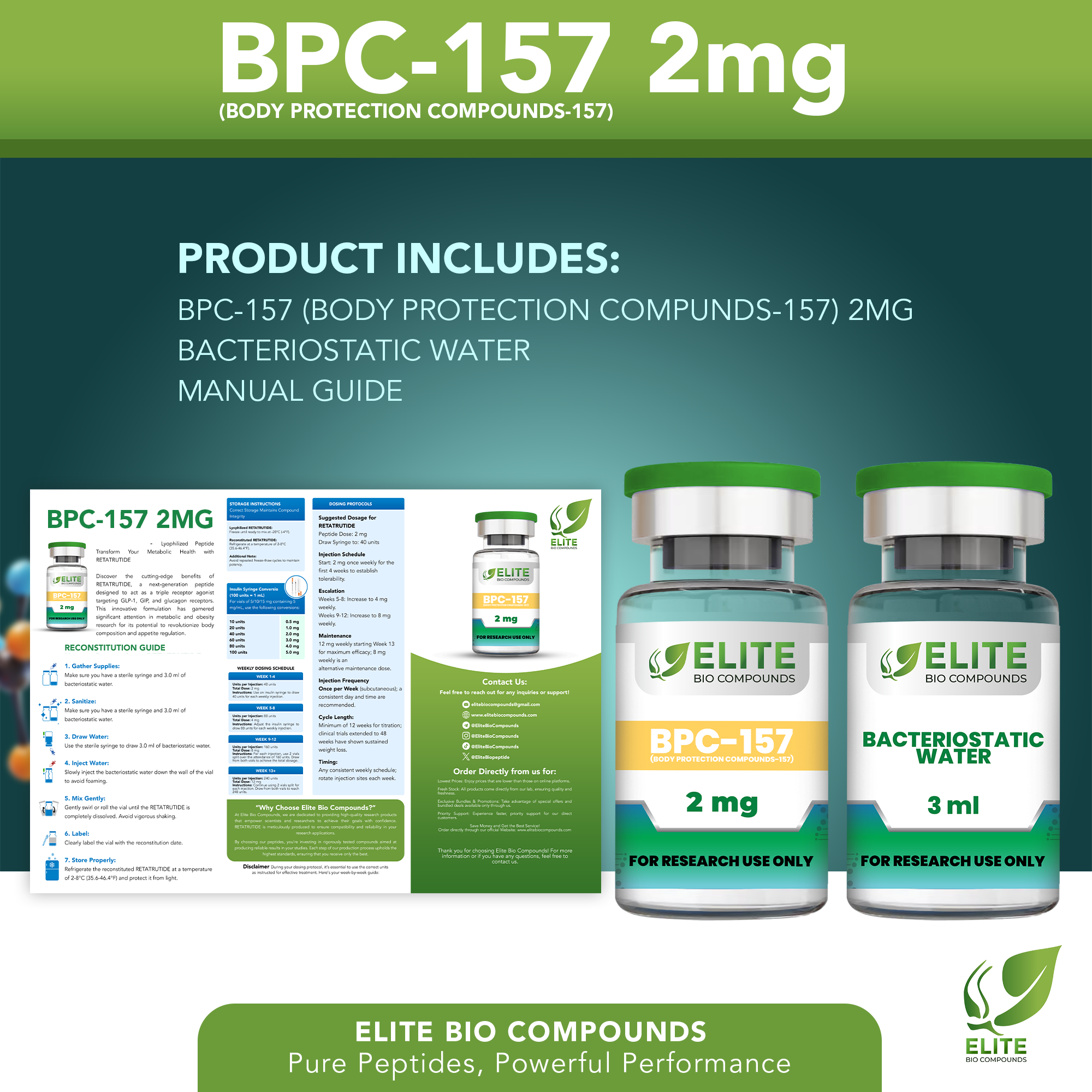 BPC-157 2MG - Tissue Recovery, Joint Support & Wellness Formula | COA Verified