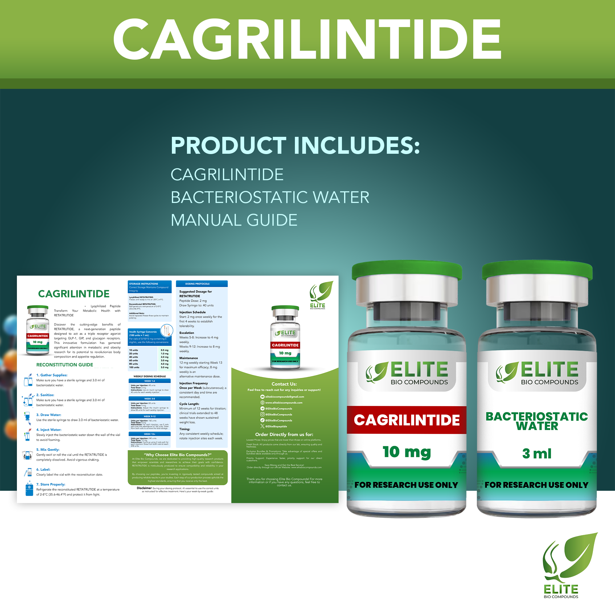 Cagrilintide (10 mg) | GLP-1 Booster for Weight & Appetite Support | COA Verified