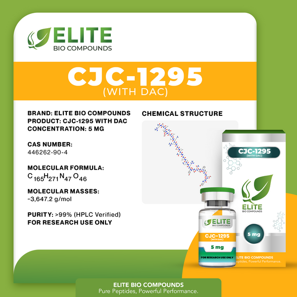 CJC-1295 with DAC (5 mg) | Long-Acting Growth Hormone Support | COA Verified