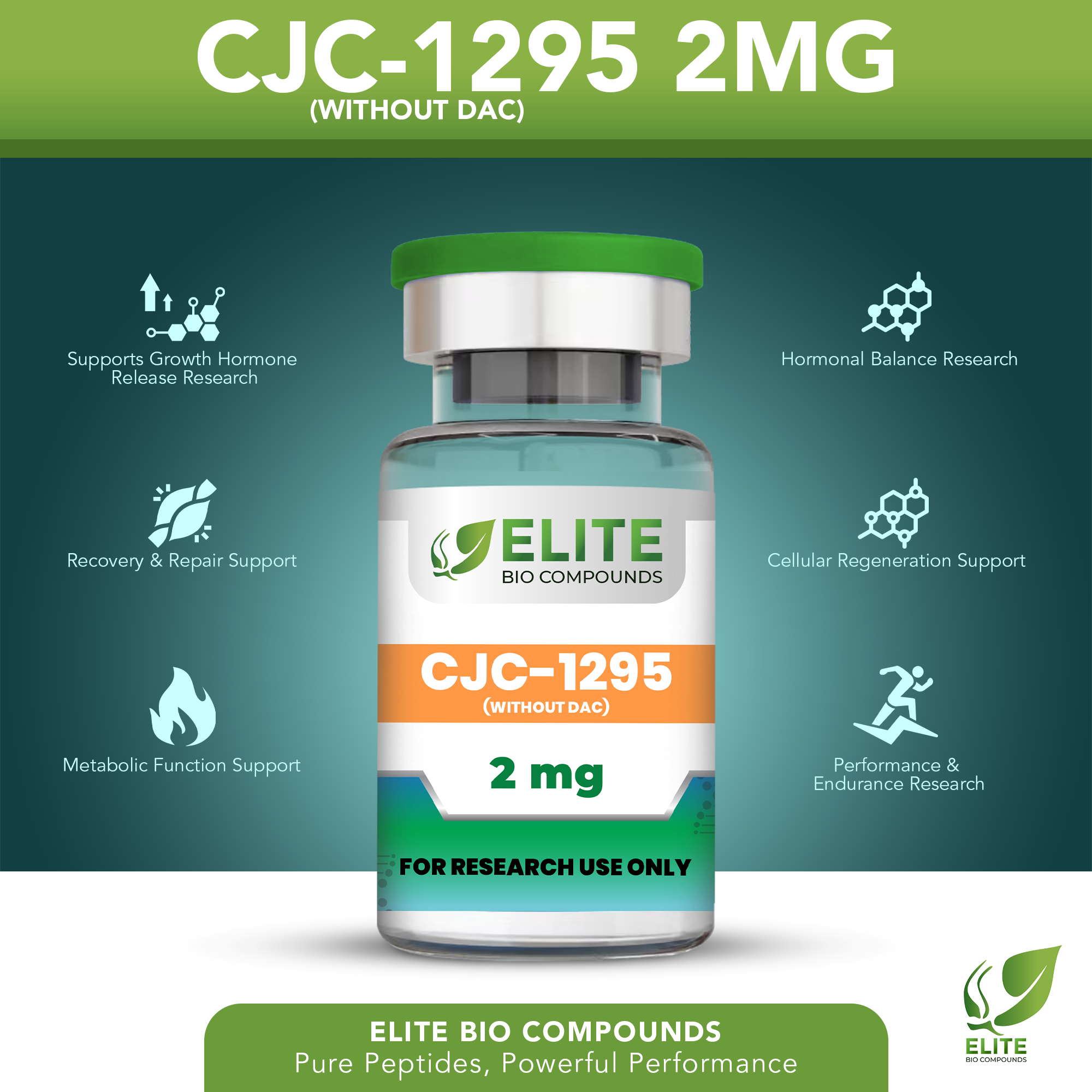 CJC-1295 Without DAC 2mg – Muscle Development, Wellness & Recovery Support | COA Verified