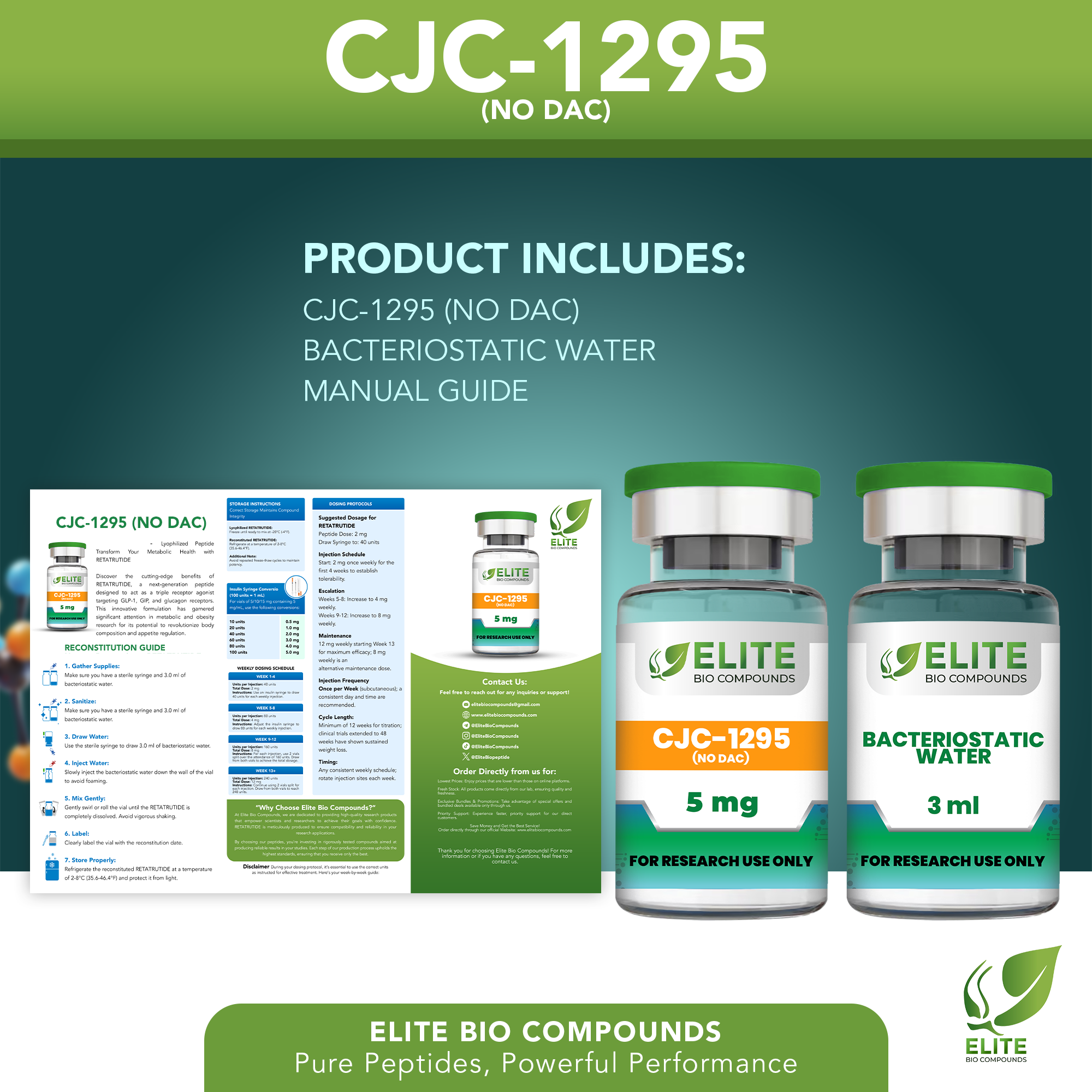 CJC-1295 No DAC (5 mg) | Growth Hormone Release Support | COA Verified