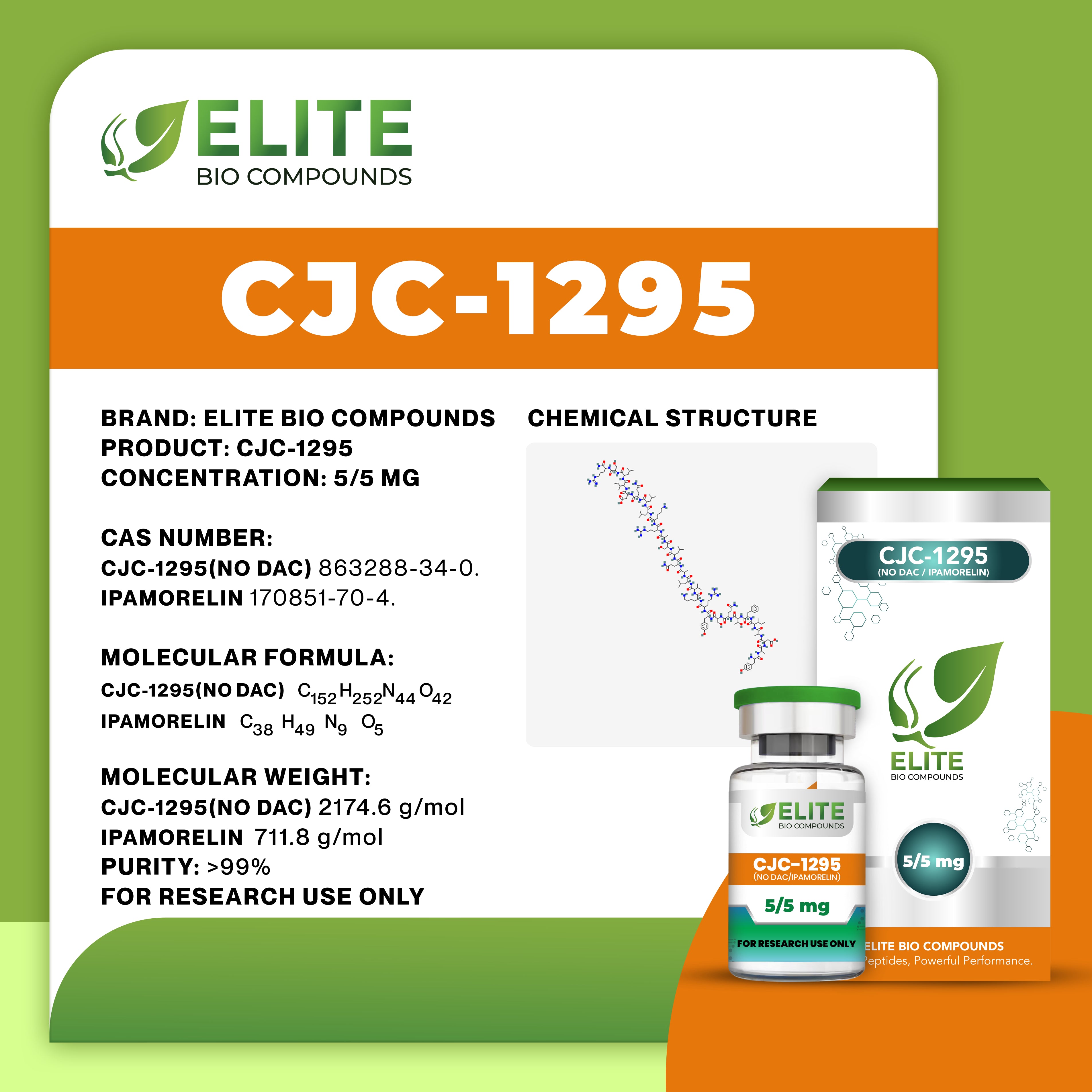 CJC-1295 + Ipamorelin (10 mg) | Growth Hormone Release, Recovery, Sleep & Healthy Aging Support | COA Verified
