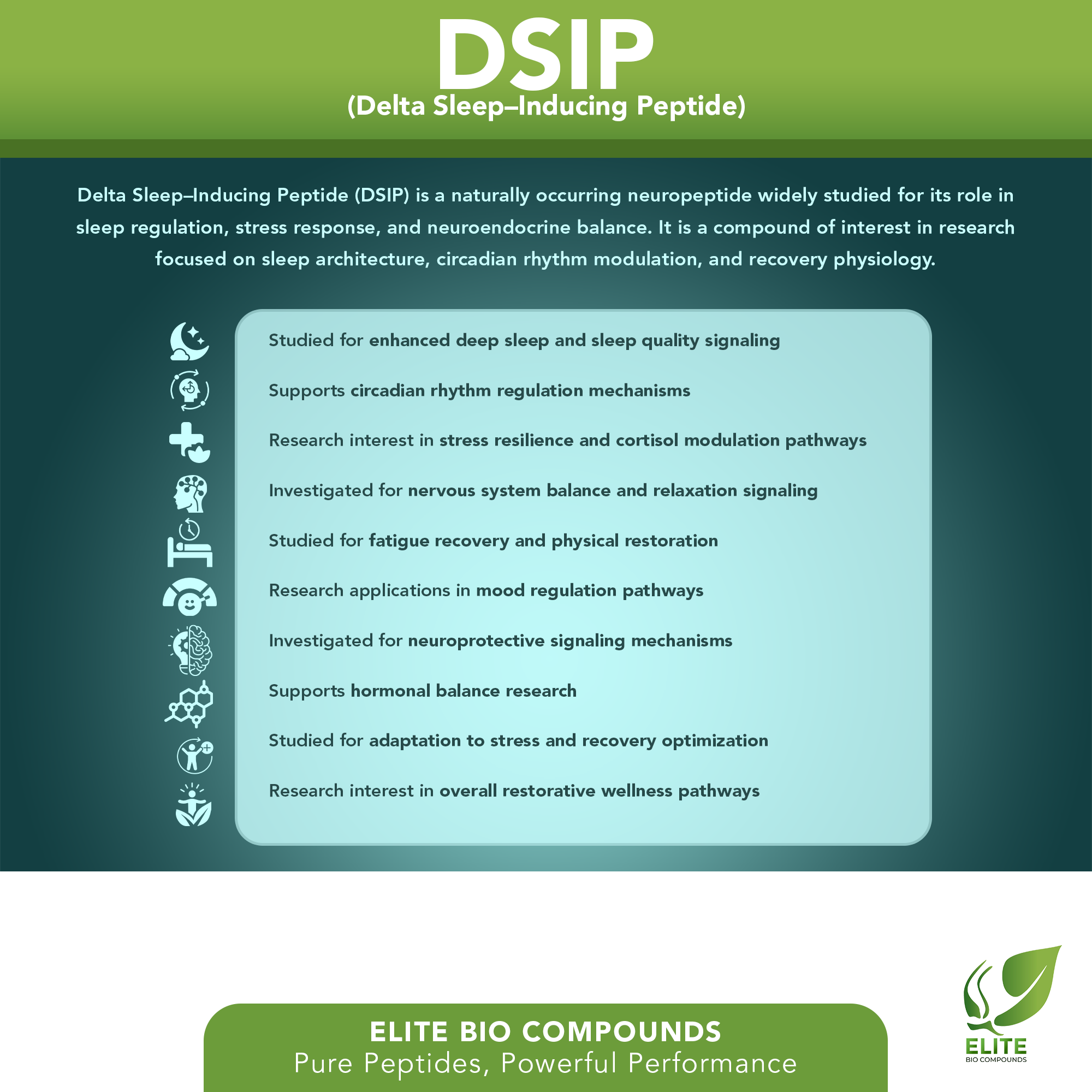 DSIP (15 mg) | Sleep & Recovery Support Peptide | COA Verified