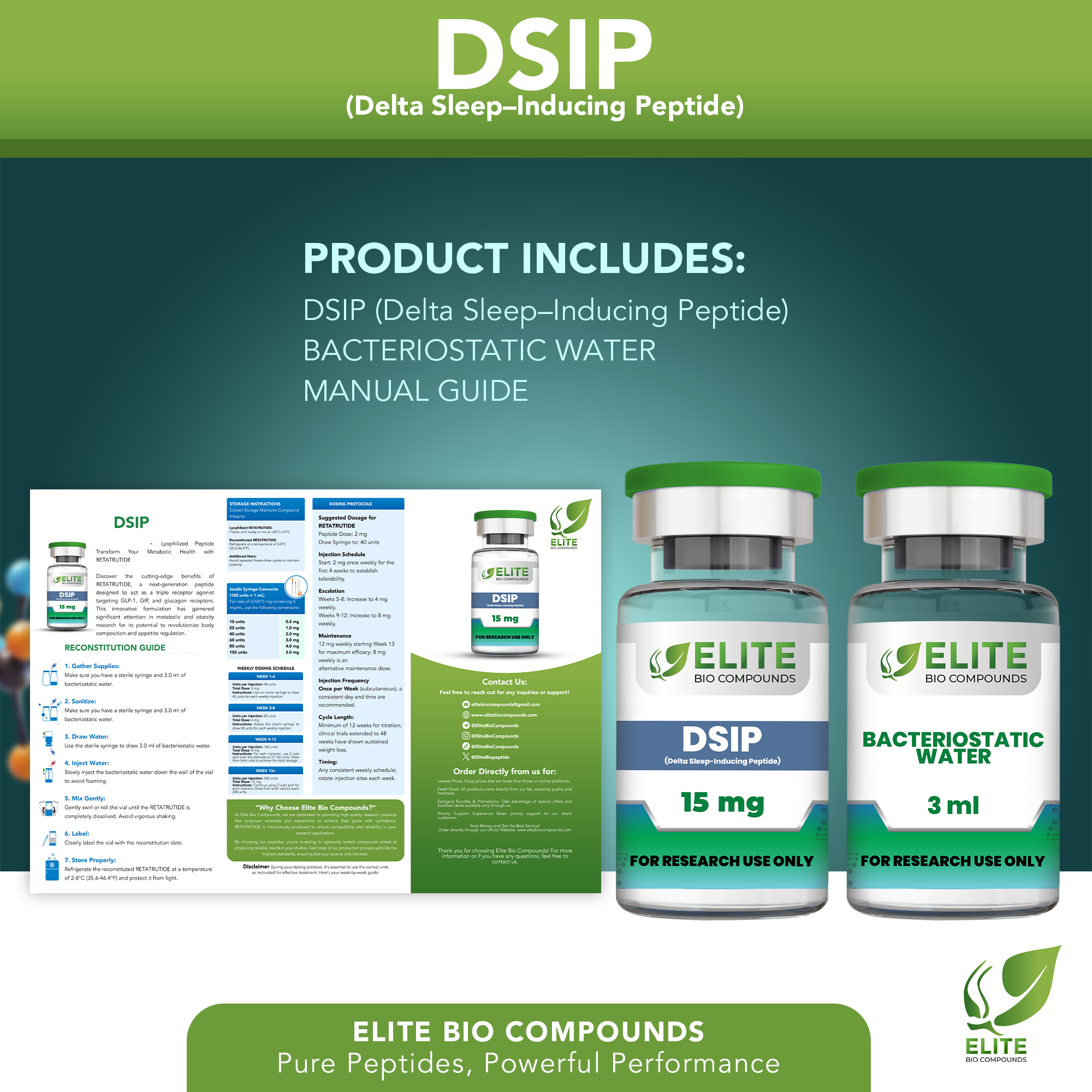 DSIP (15 mg) | Sleep & Recovery Support Peptide | COA Verified