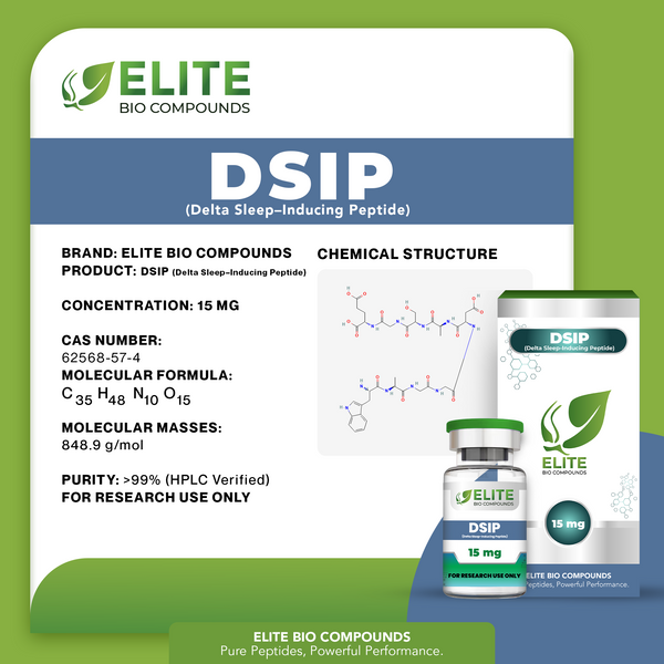 DSIP (15 mg) | Sleep & Recovery Support Peptide | COA Verified
