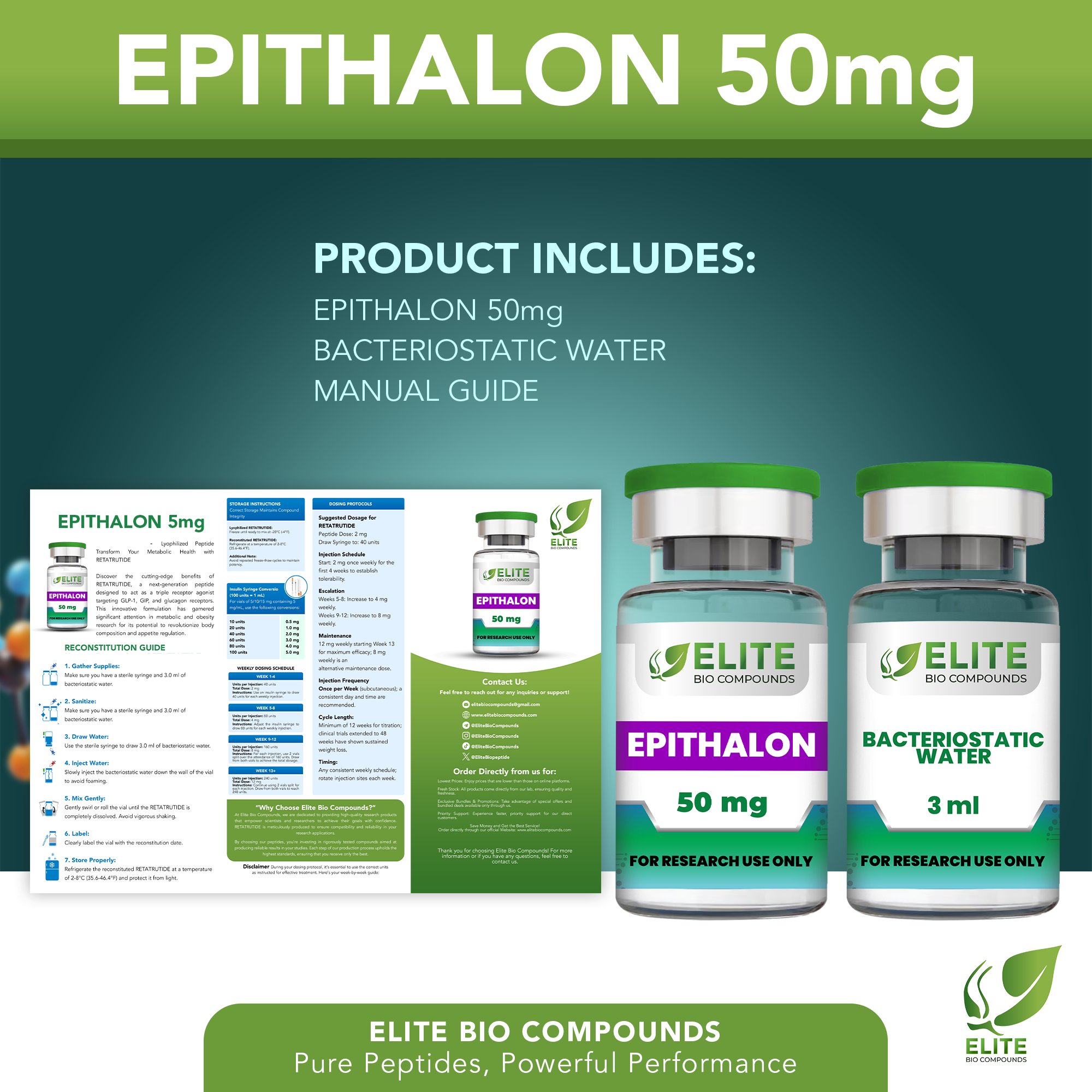 Epithalon 50mg – Advanced Longevity & Wellness Support Formula | COA Verified