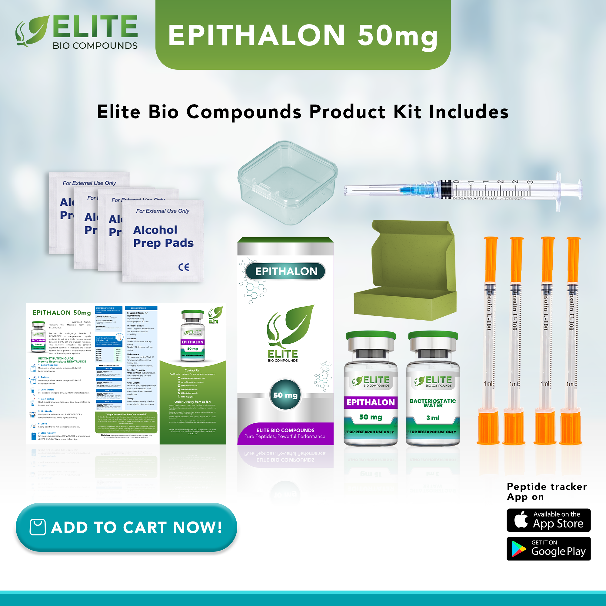 Epithalon 50mg – Advanced Longevity & Wellness Support Formula | COA Verified