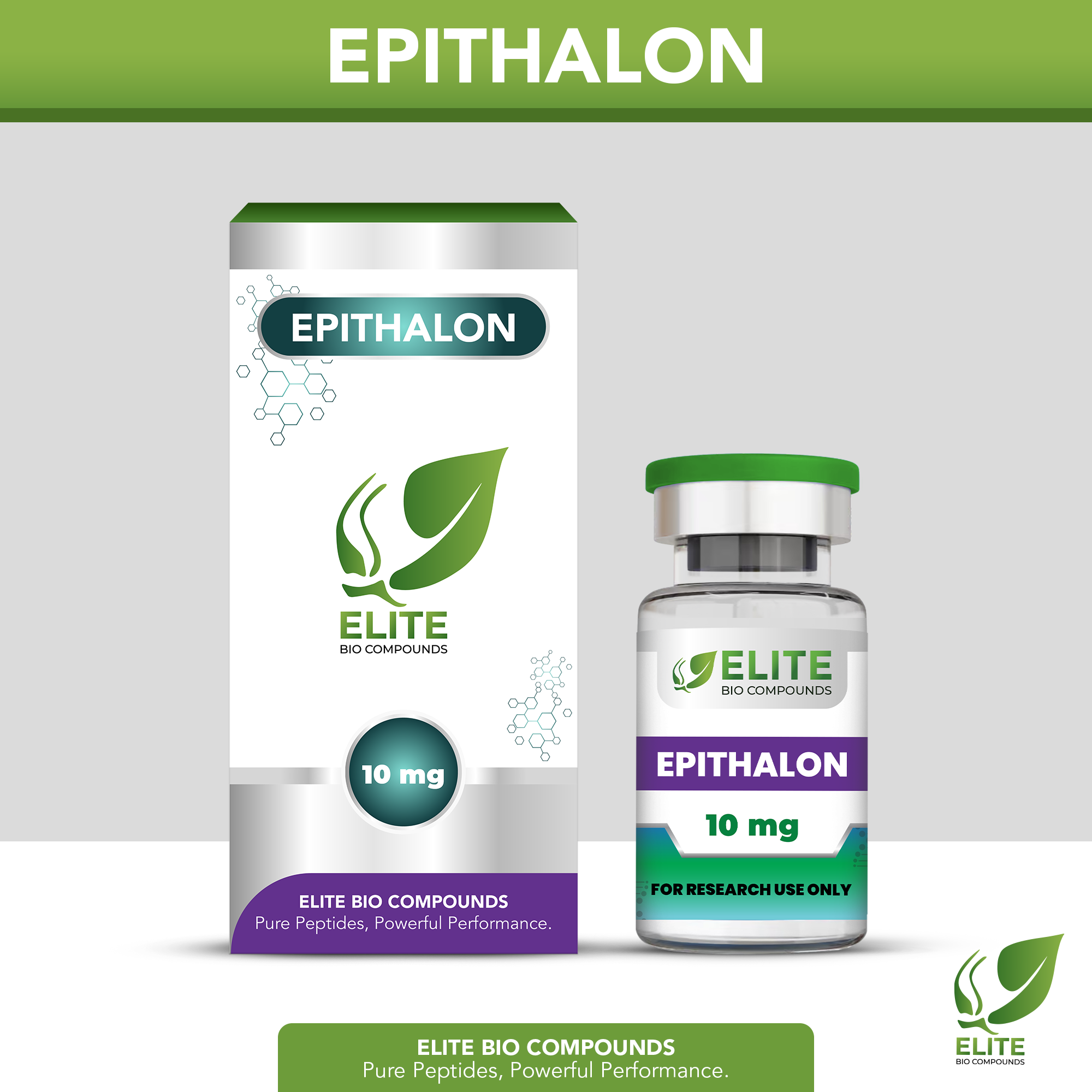 Epithalon (10 mg) | Telomere Support, Cellular Health & Healthy Aging | COA Verified