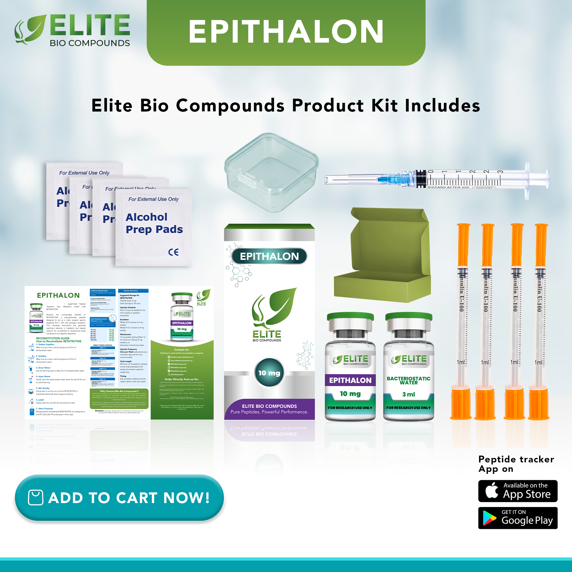 Epithalon (10 mg) | Telomere Support, Cellular Health & Healthy Aging | COA Verified