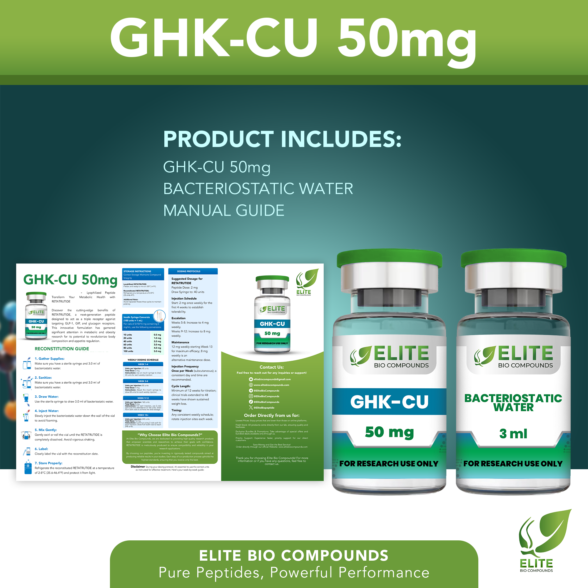 GHK-Cu 50mg (Copper Peptide – Regenerative & Skin Research Compound | COA Verified