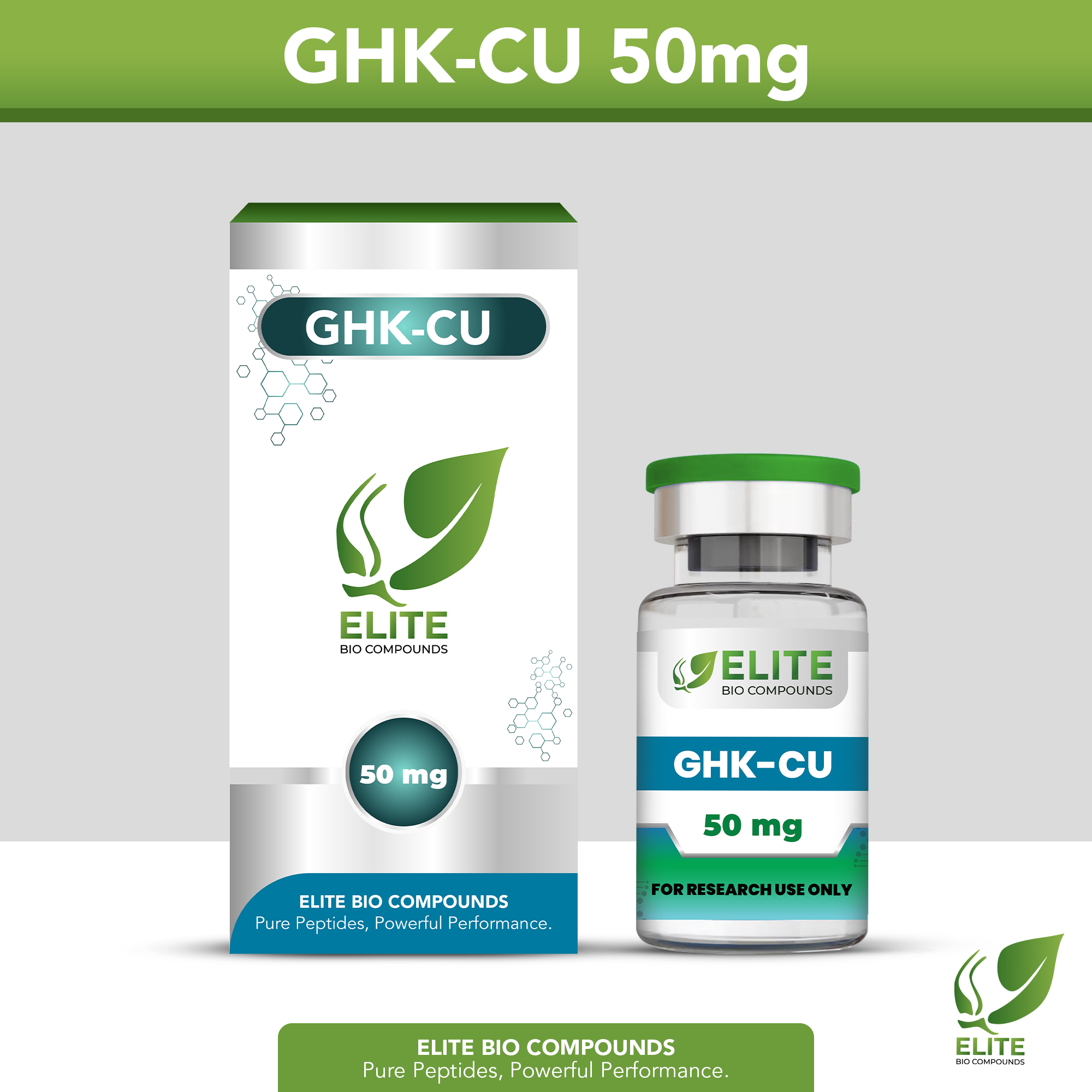 GHK-Cu 50mg (Copper Peptide Regenerative & Skin Research Compound | ELITE BIO COMPOUNDS GHK-Cu 50mg (Copper Peptide Regenerative & Skin Research Compound | ELITE BIO COMPOUNDS