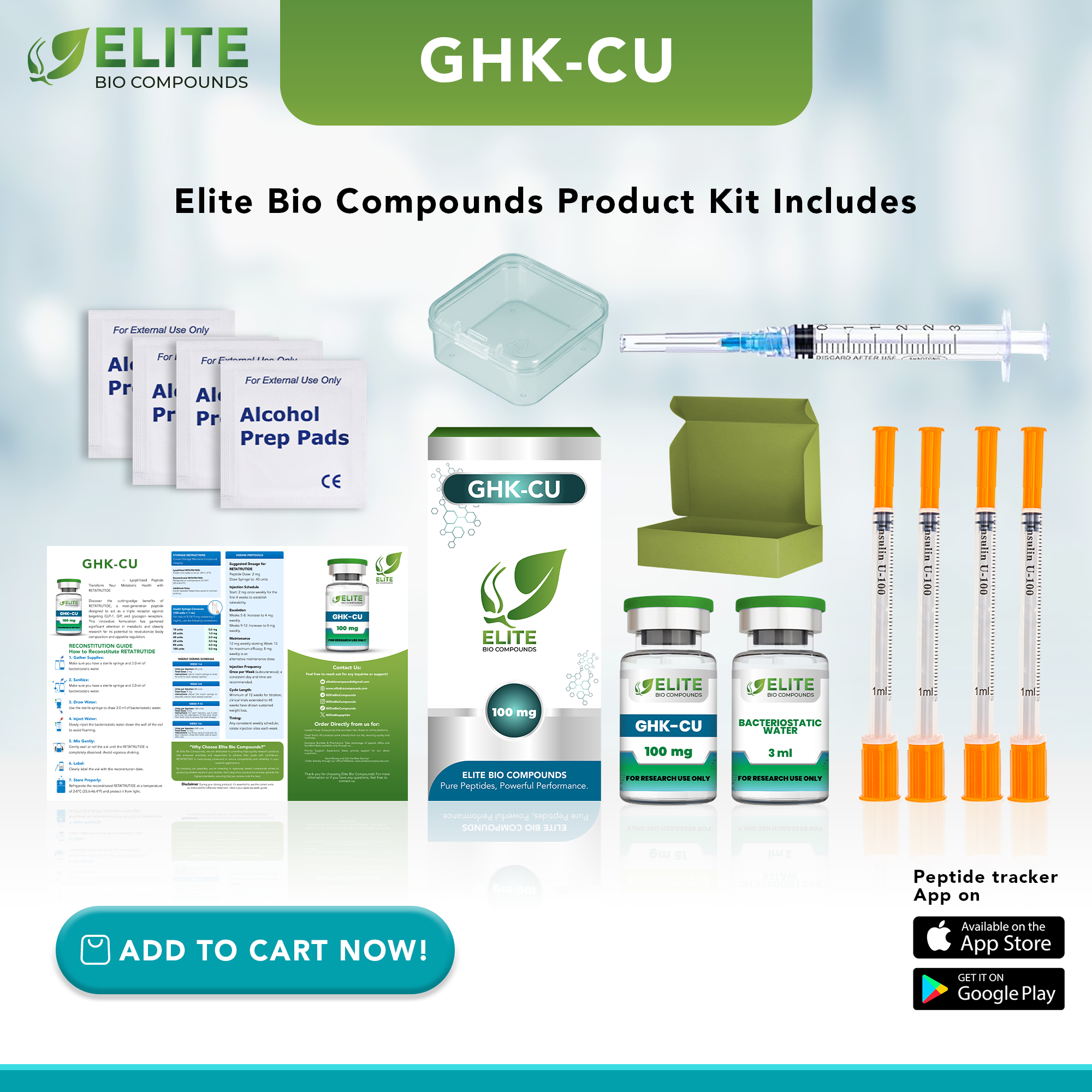 GHK-Cu (100 mg) | Hair & Skin Support, Collagen Boost & Anti-Aging Benefits | COA Verified