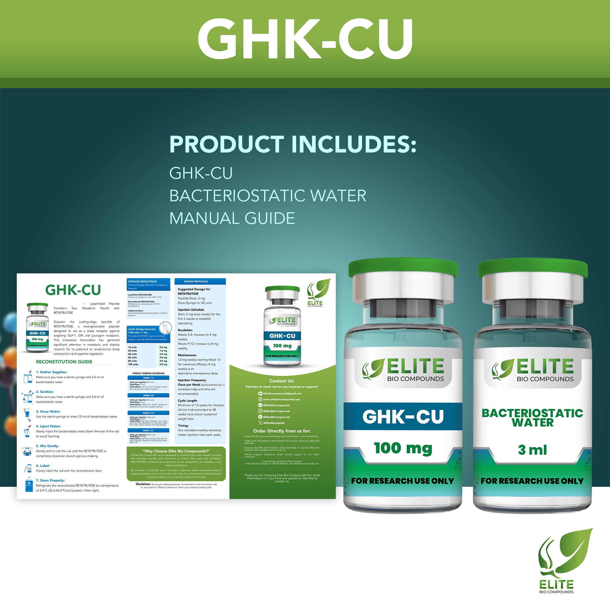 GHK-Cu (100 mg) | Hair & Skin Support, Collagen Boost & Anti-Aging Benefits | COA Verified