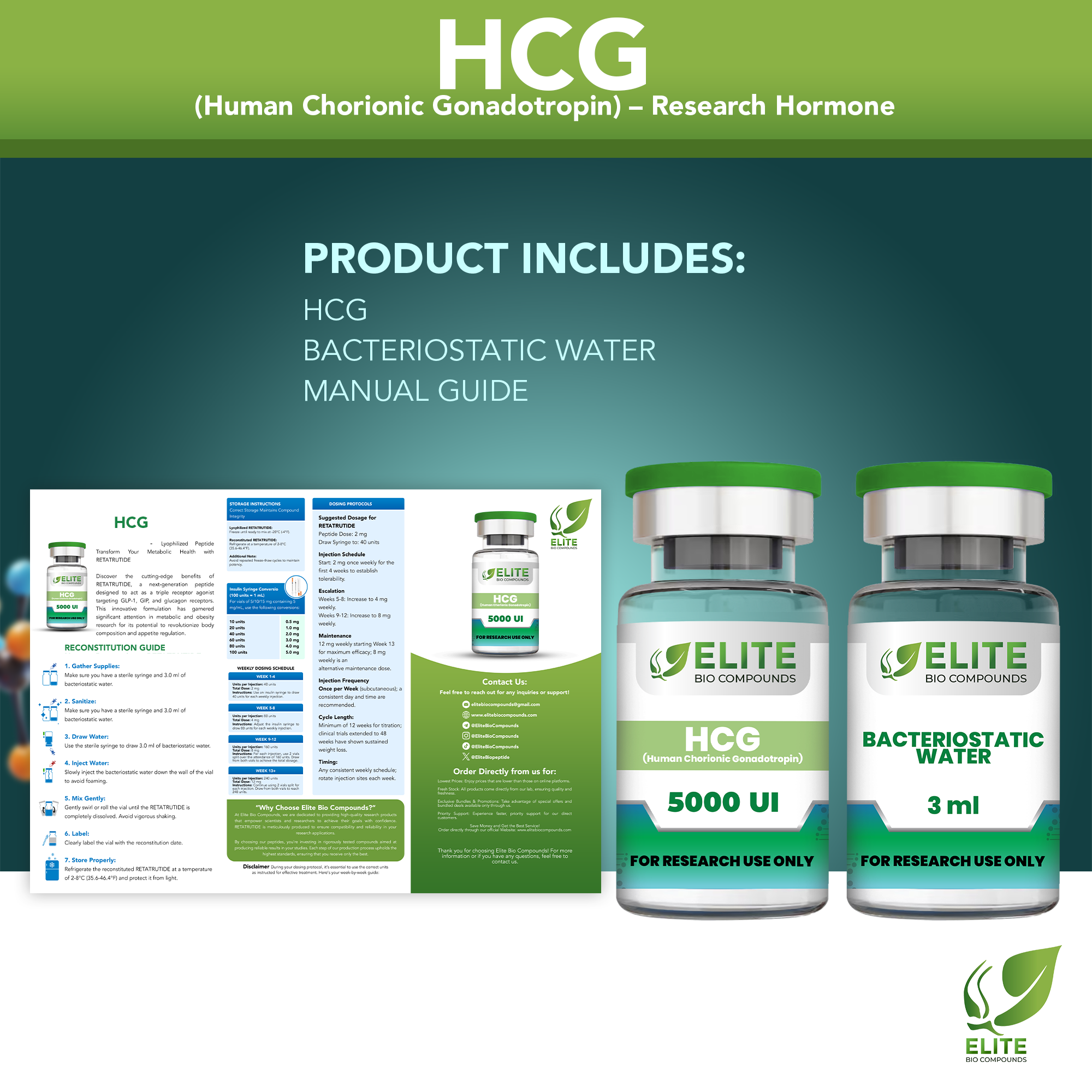 HCG (5000 IU) | Hormone Support Peptide | COA Verified