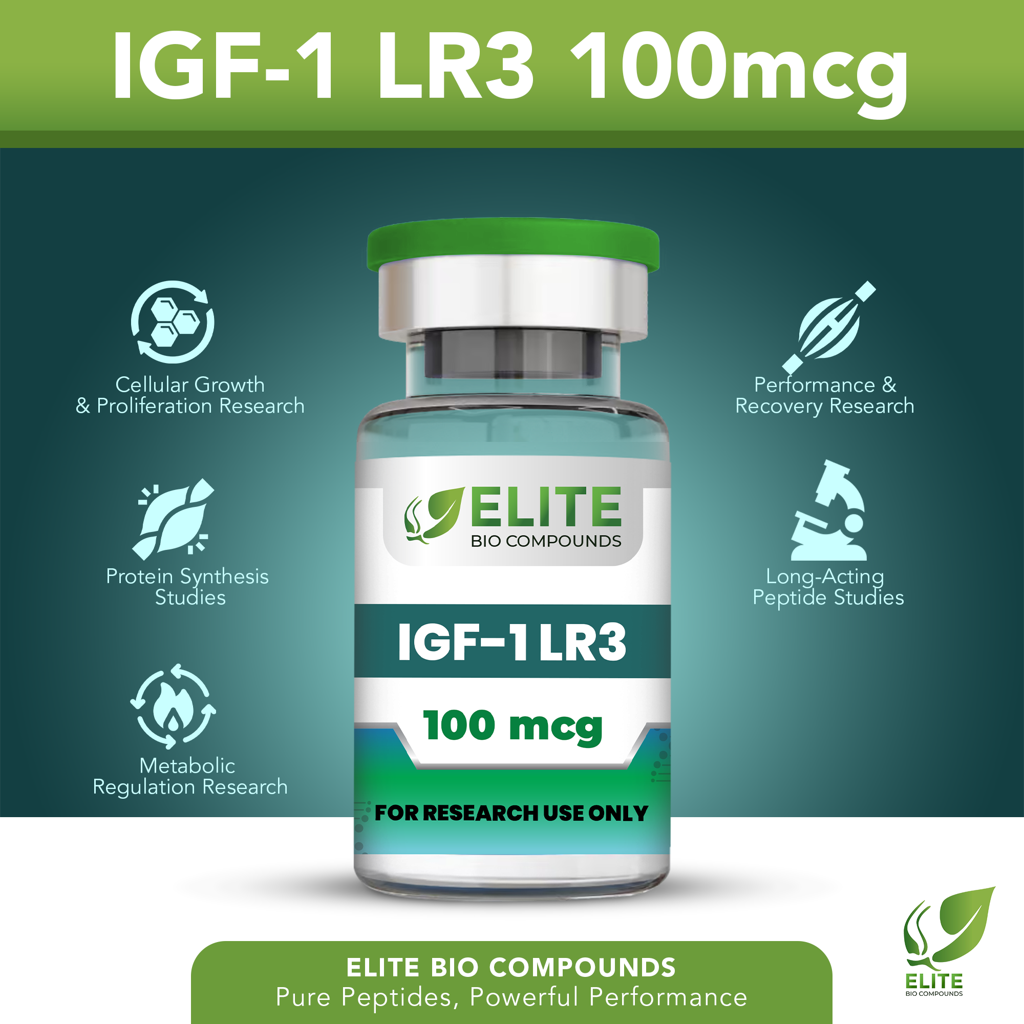 IGF-1 LR3 100mcg – Muscle Development, Recovery & Wellness Support | COA Verified