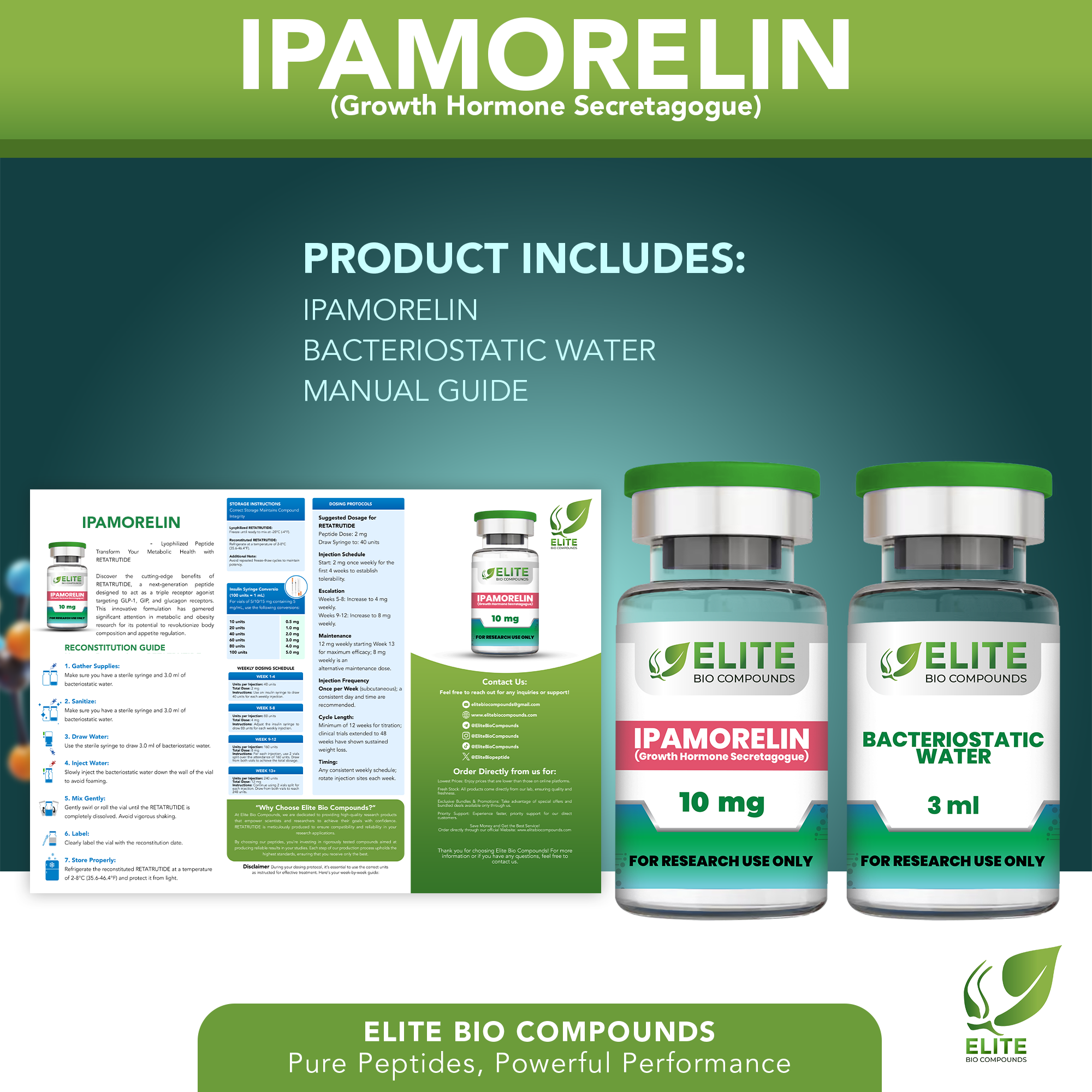 Ipamorelin (10 mg) | Growth Hormone Release & Recovery Support | COA Verified