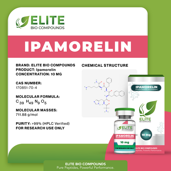 Ipamorelin (10 mg) | Growth Hormone Release & Recovery Support | COA Verified
