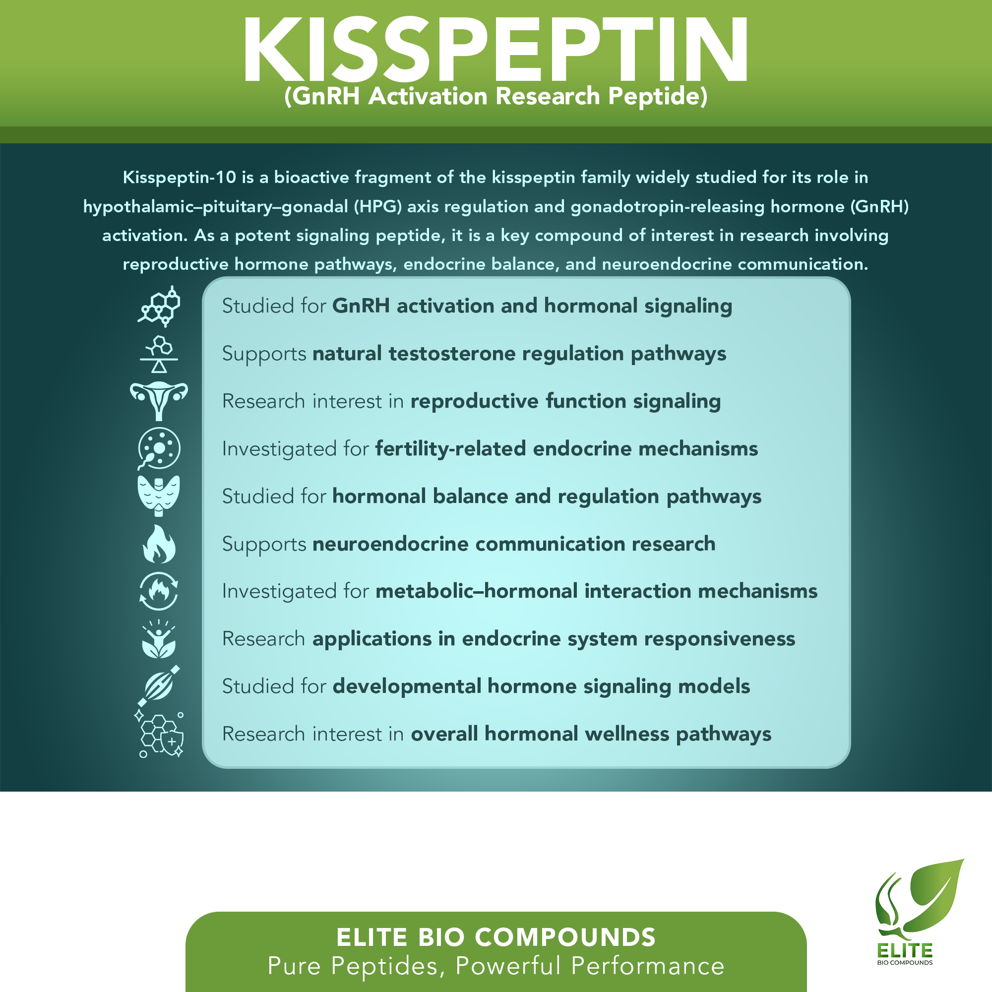 Kisspeptin-10 (10 mg) | Hormonal Regulation Support | COA Verified