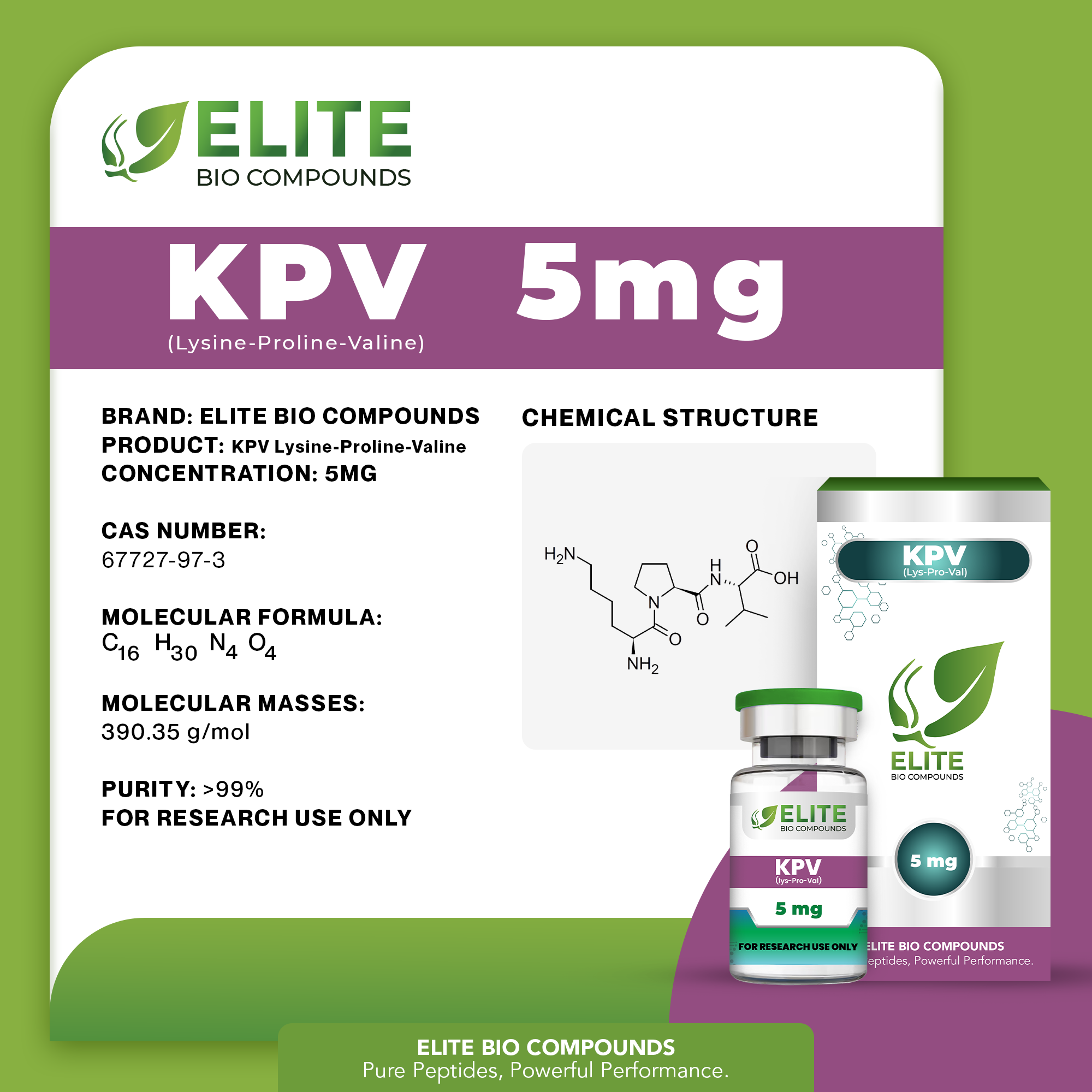 KPV 5mg – Digestive Comfort, Skin Health & Wellness Support | COA Verified App