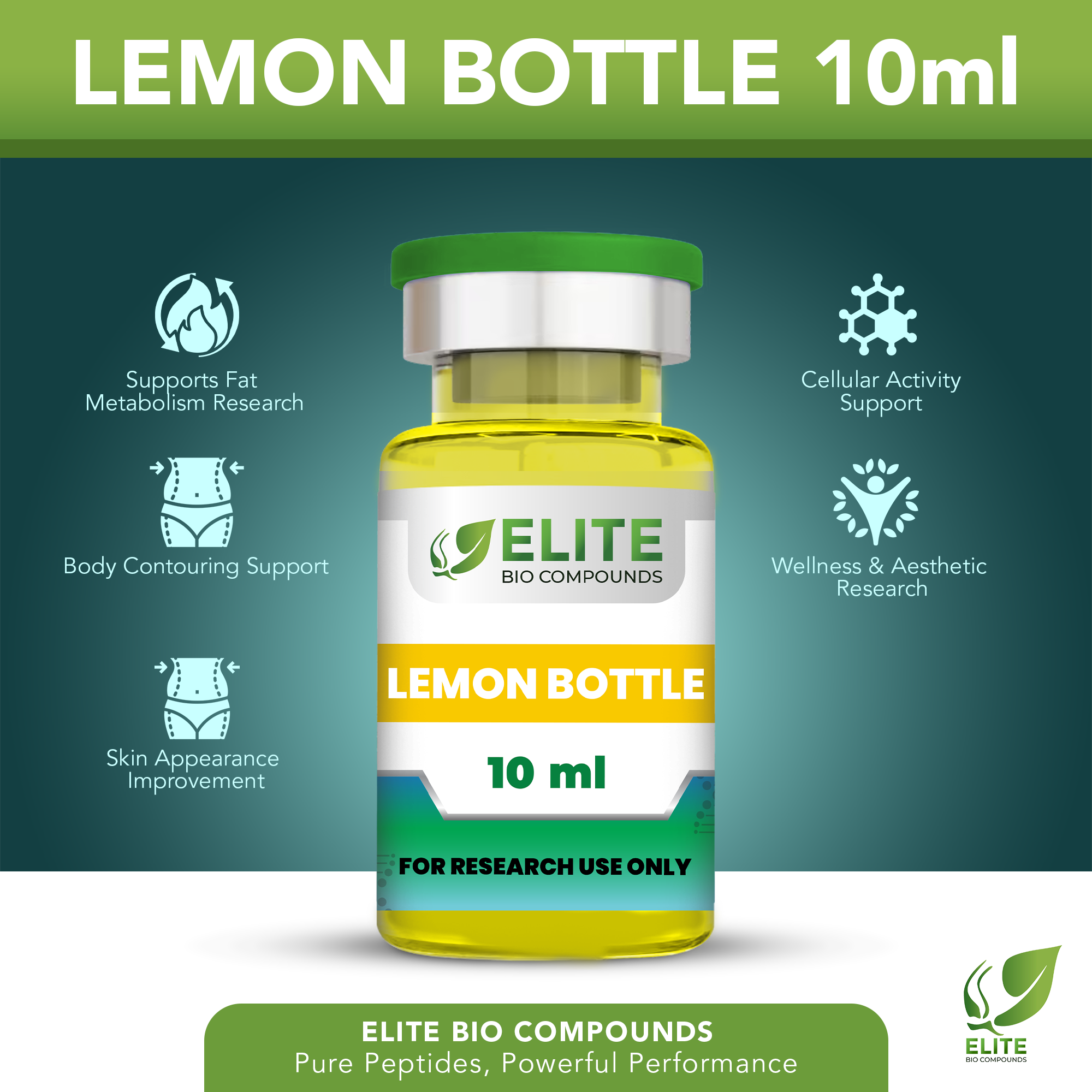 Lemon Bottle 10ml – Body Contouring, Energy Balance & Wellness Formula