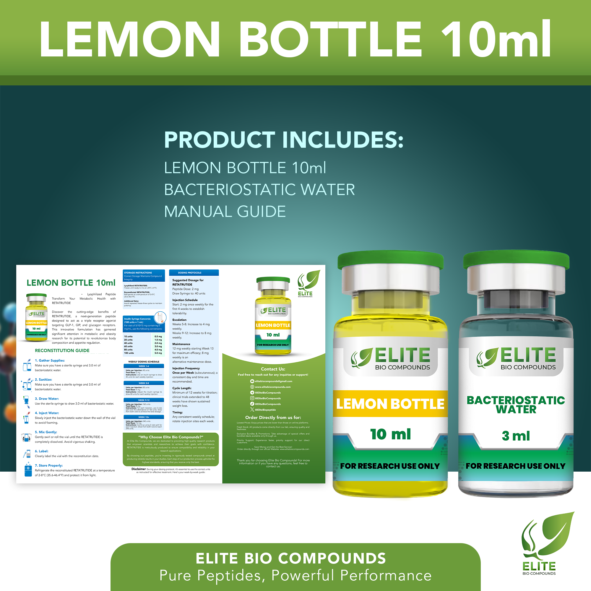 Lemon Bottle 10ml – Body Contouring, Energy Balance & Wellness Formula
