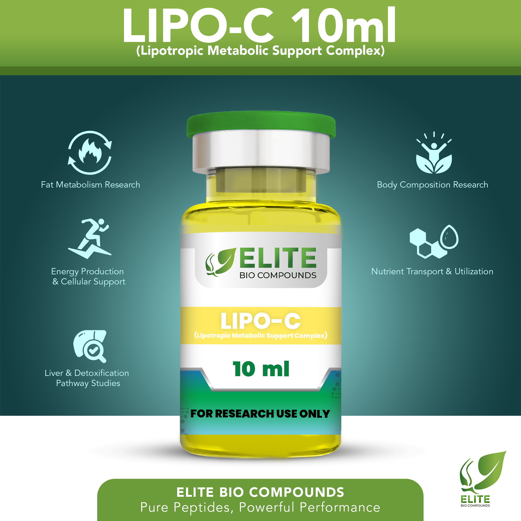LIPO-C (10 mL) | Lipotropic Metabolic Support Formula | COA Verified