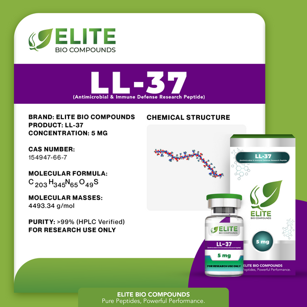 LL-37 (5 mg) | Immune & Skin Defense Peptide | COA Verified