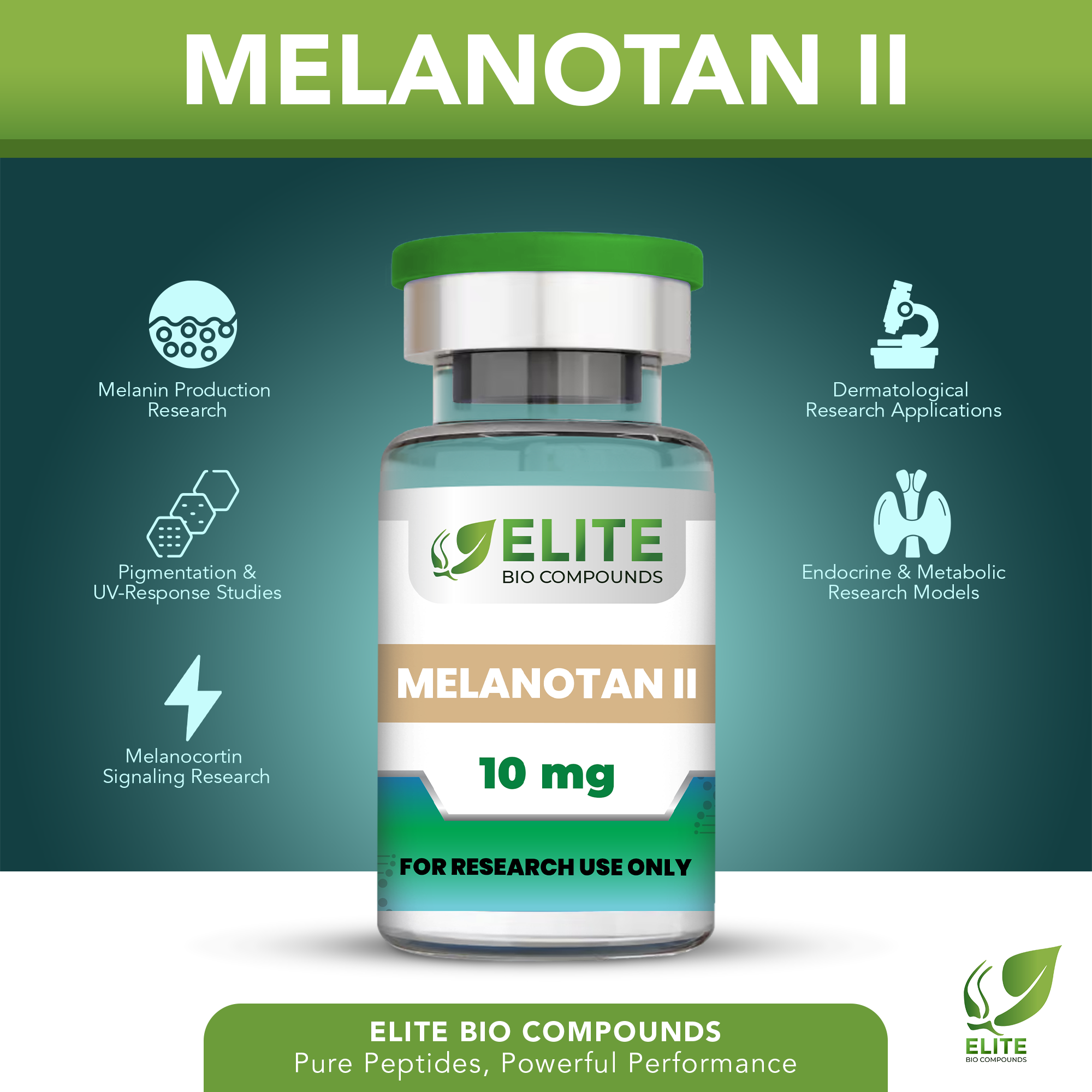 Melanotan II (10 mg) | Melanocortin Peptide | Skin Pigmentation Support | COA Verified