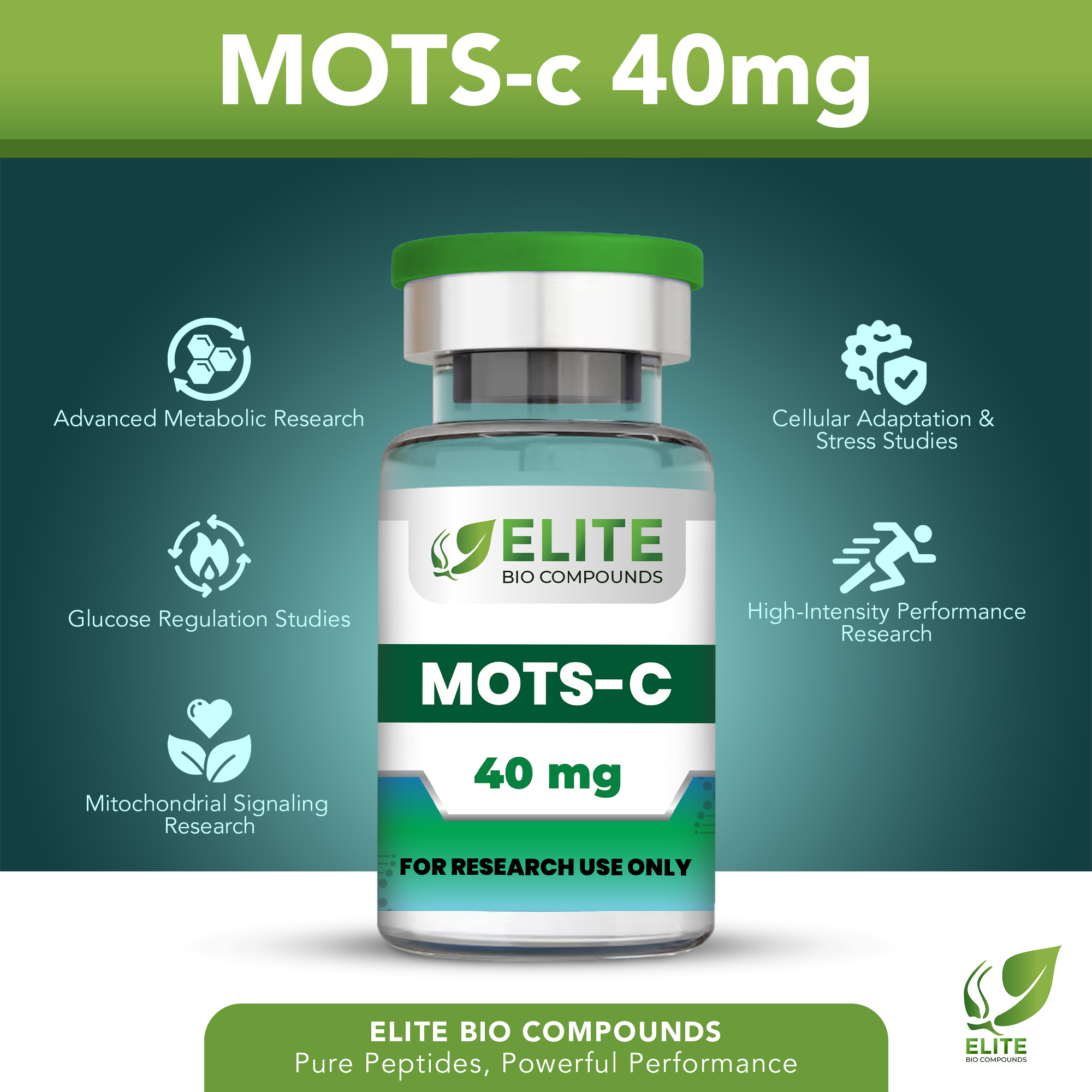 MOTS-c 40mg – Advanced Metabolism & Active Lifestyle Support | COA Verified