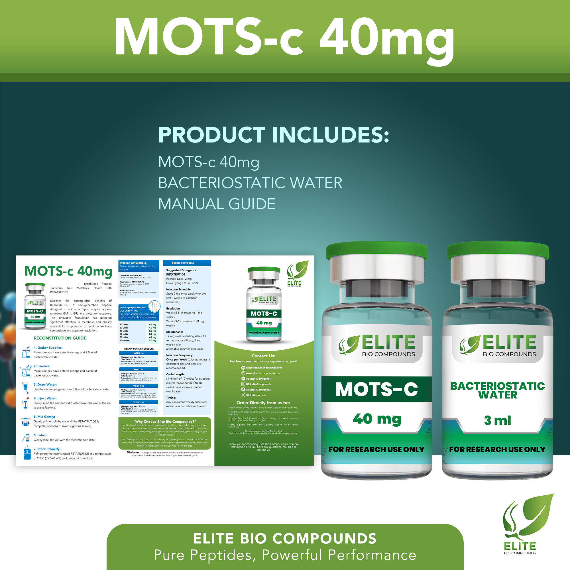 MOTS-c 40mg – Advanced Metabolism & Active Lifestyle Support | COA Verified