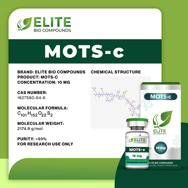 MOTS-c (10 mg) | Metabolism, Energy & Longevity | COA Verified