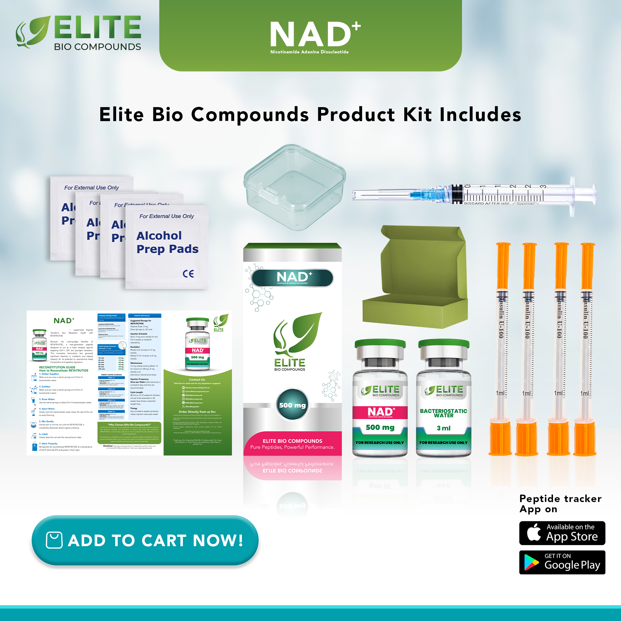NAD+ (500 mg) | Boost Cellular Energy, Anti-Aging & DNA Repair Support | COA Verified