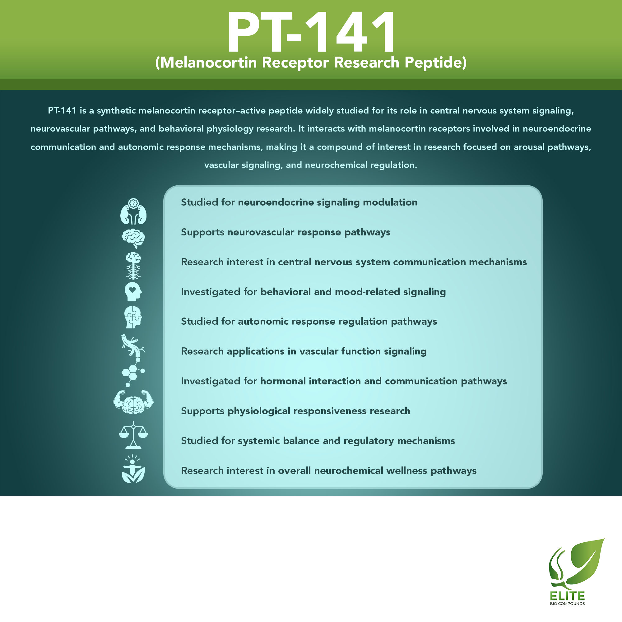 PT-141 (10 mg) | Melanocortin Research Peptide | COA Verified