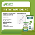 Retatrutide 40 mg | Advanced Metabolic Research Peptide | Triple Agonist | COA Verified | ≥99% Purity