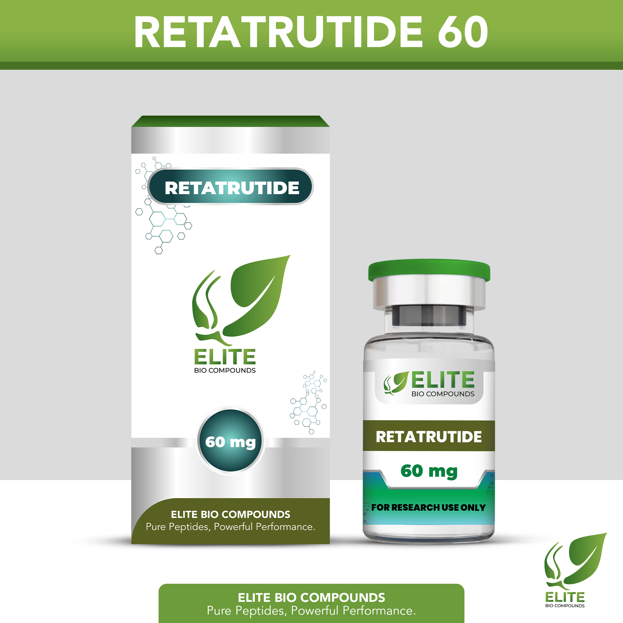 Retatrutide 60mg | Maximum Strength Triple Agonist Research Peptide | Metabolic & Energy Regulation Study | COA Verified | ≥99% Purity