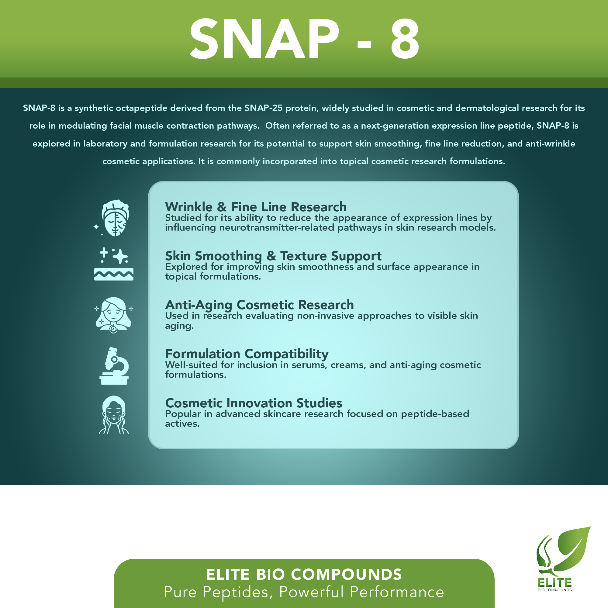 SNAP-8 (10 mg) | Skin Smoothing & Anti-Aging Support | COA Verified