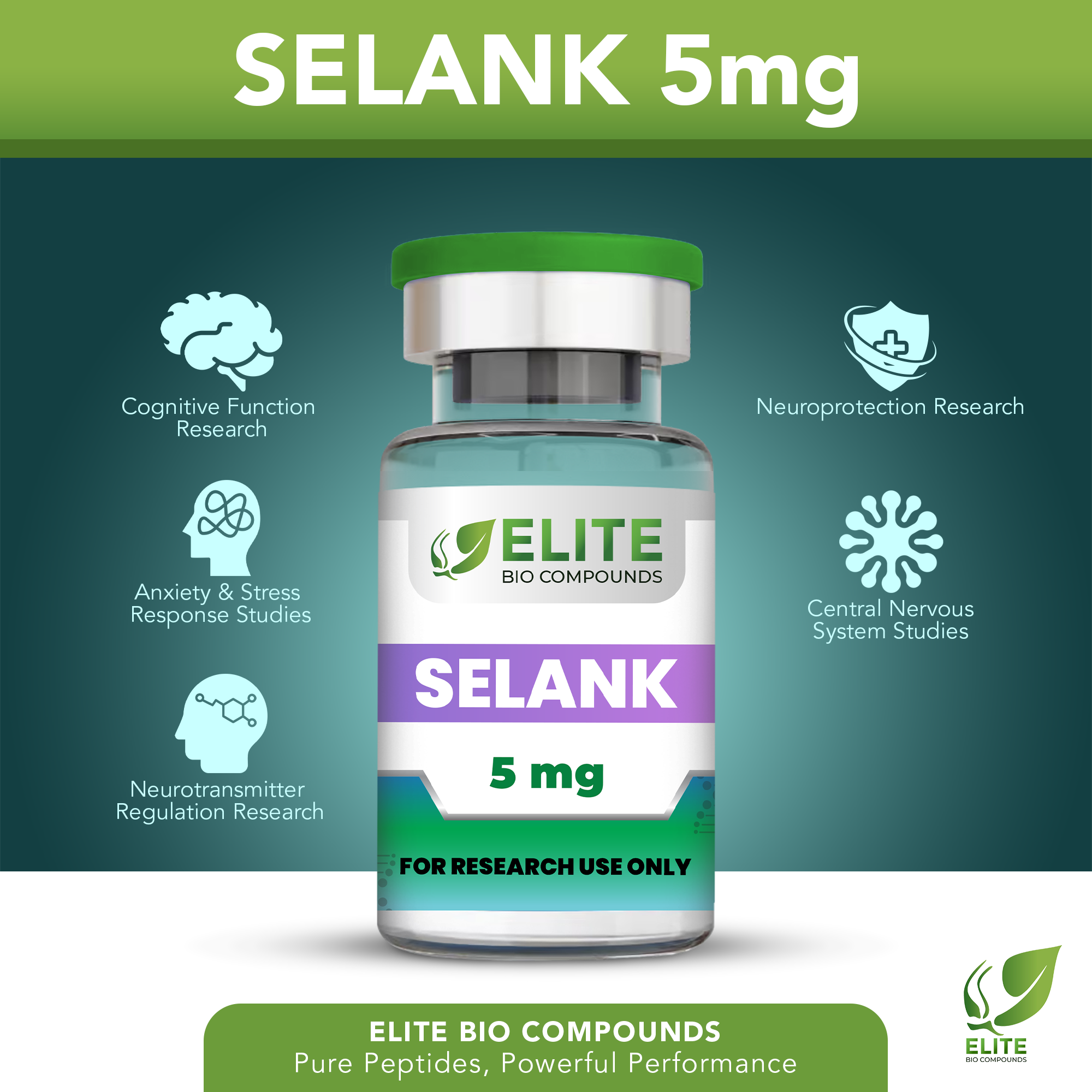 Selank 5mg – Mental Clarity & Calm Support | COA Verified