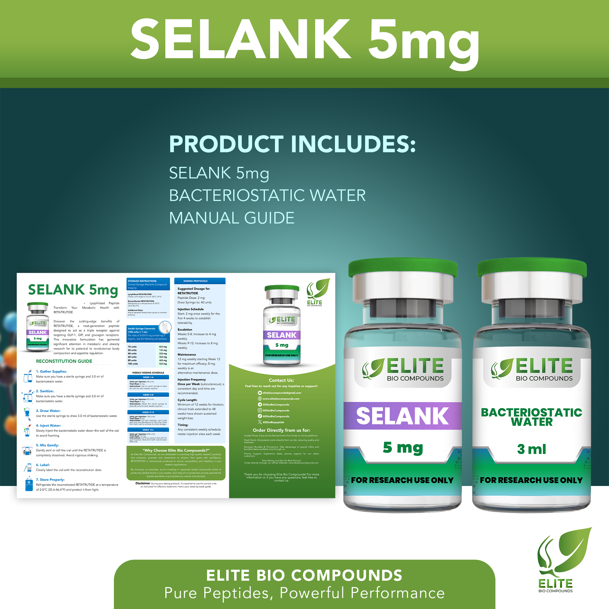 Selank 5mg – Mental Clarity & Calm Support | COA Verified