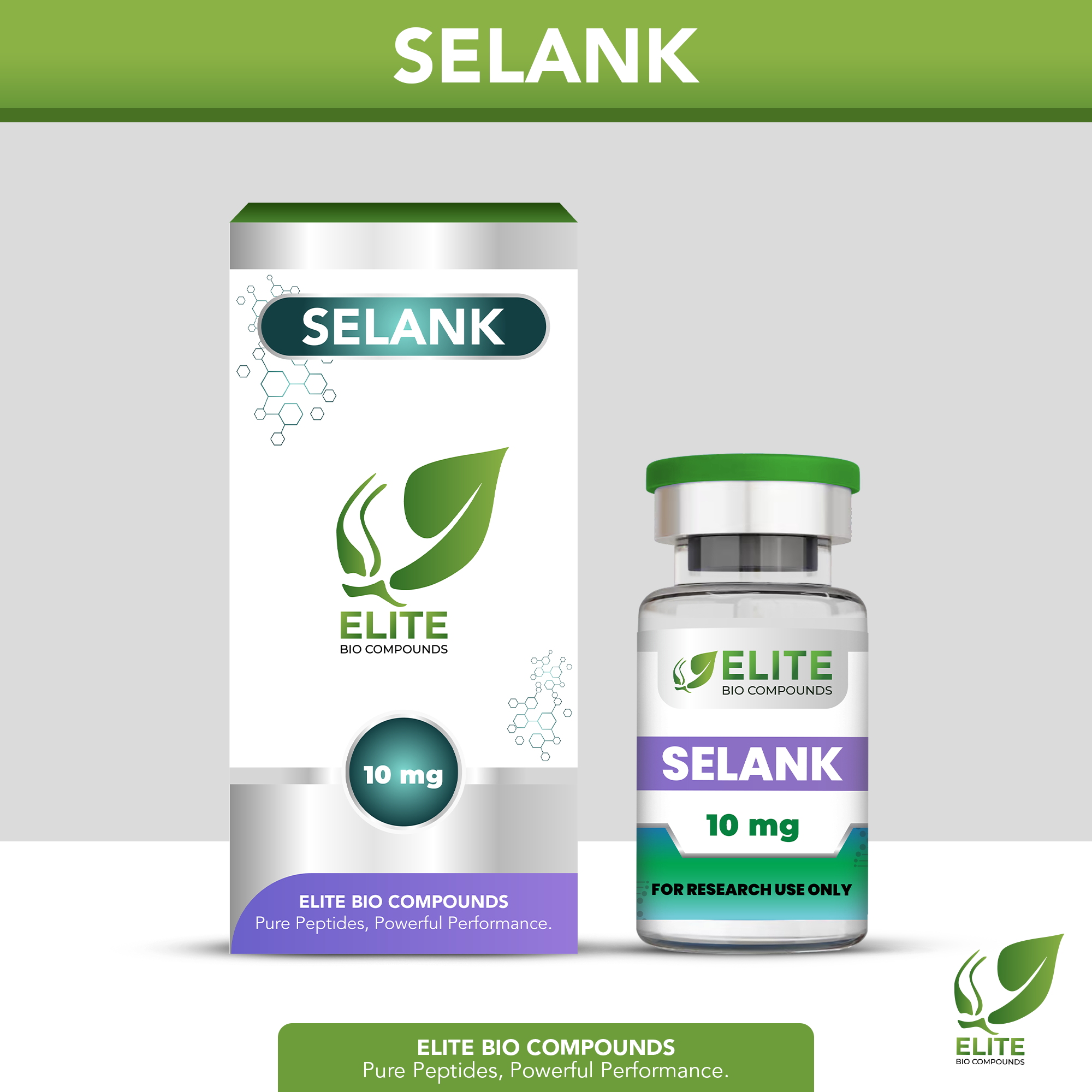 Selank (10 mg) | Cognitive Enhancement, Stress Relief & Neural Support | COA Verified