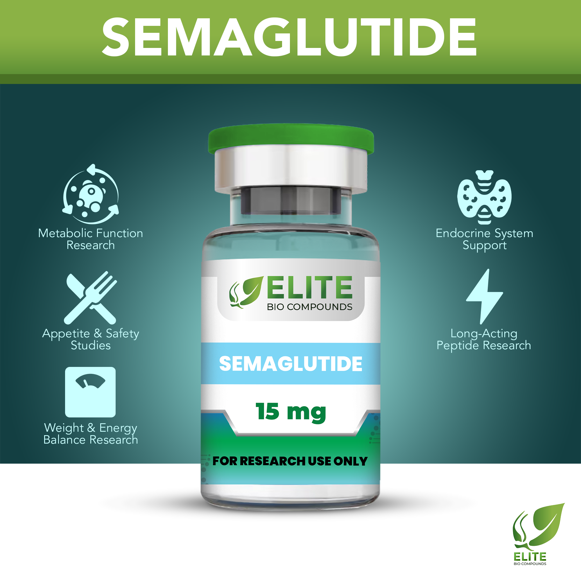Semaglutide | Appetite Control, Blood Sugar & Weight Support | COA Verified