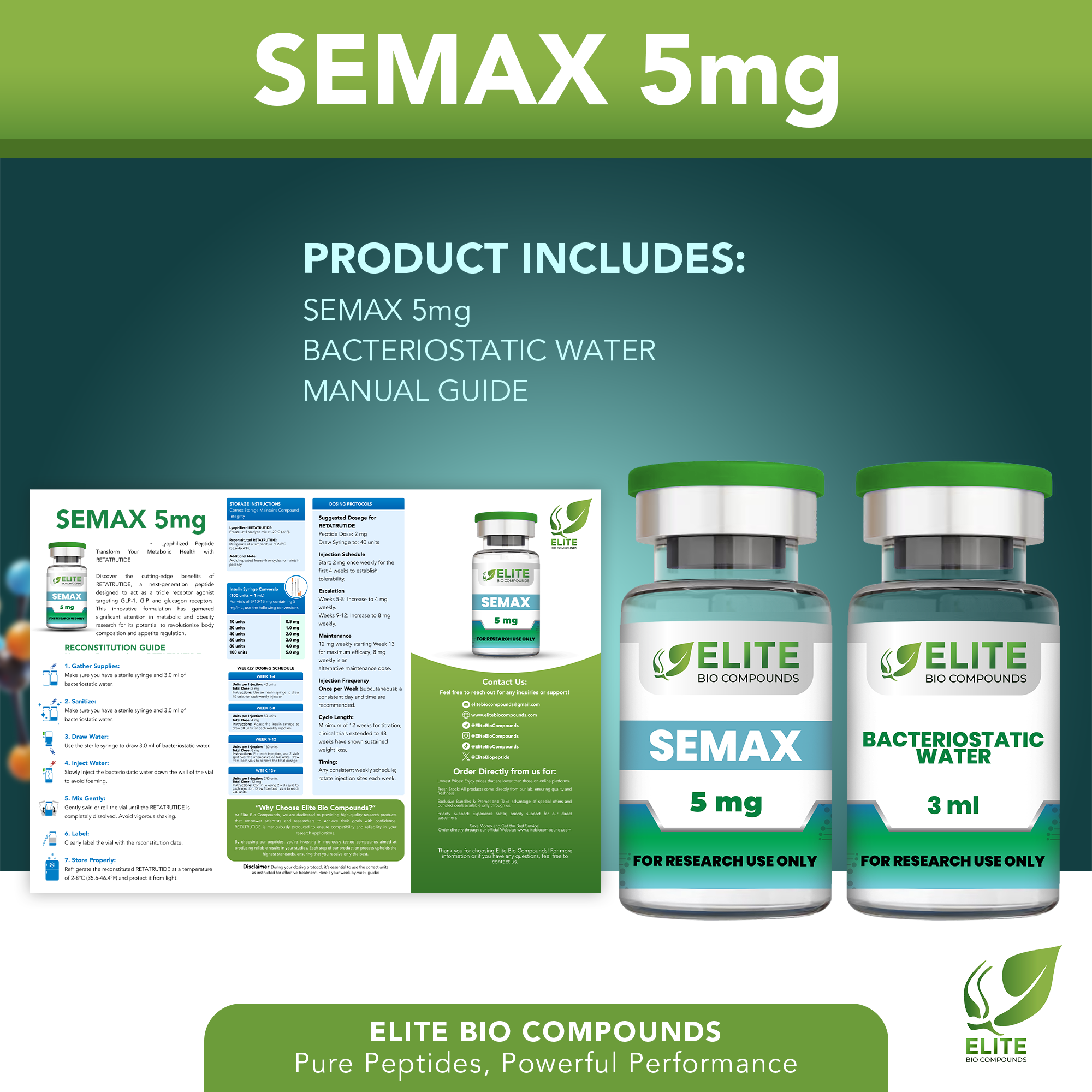 Semax 5mg – Neural Wellness & Mental Performance Formula | COA Verified