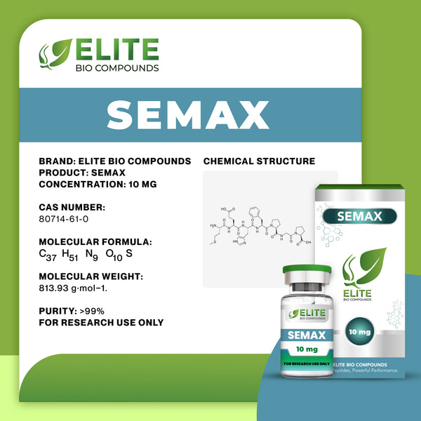 Semax (10 mg) | Cognitive Performance, Focus & Neural Support | COA Verified