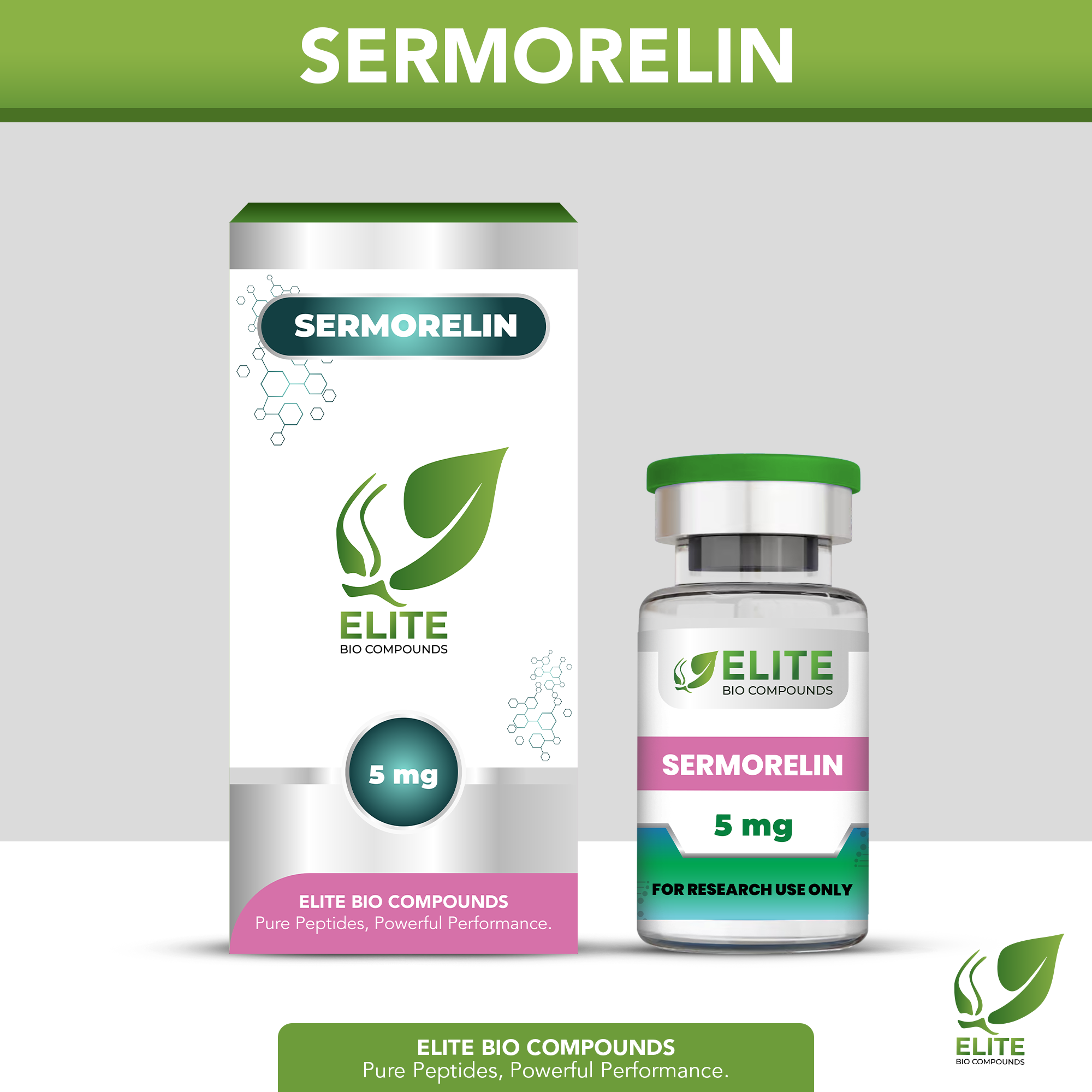 Sermorelin (5 mg) | Growth Hormone Support Peptide | COA Verified