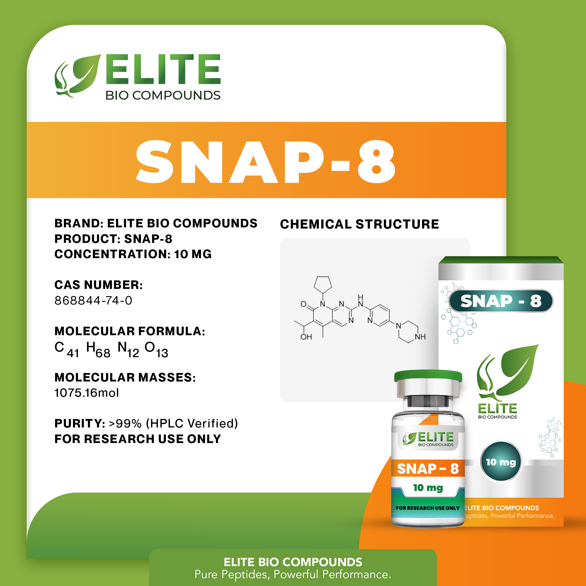 SNAP-8 (10 mg) | Skin Smoothing & Anti-Aging Support | COA Verified