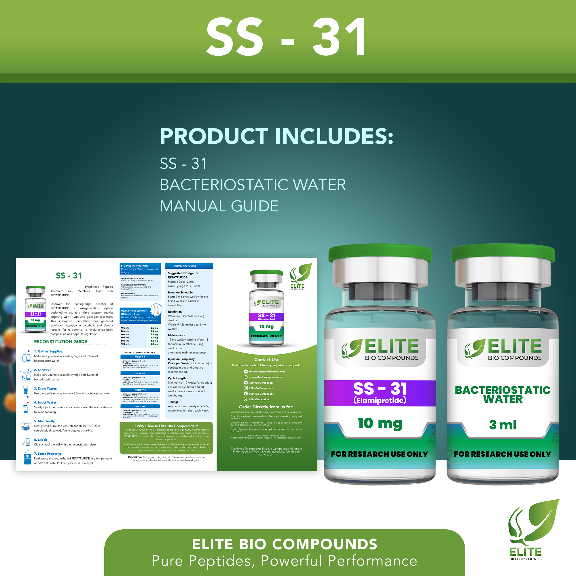 SS-31 (10 mg) | Mitochondrial & Cellular Energy Support | COA Verified