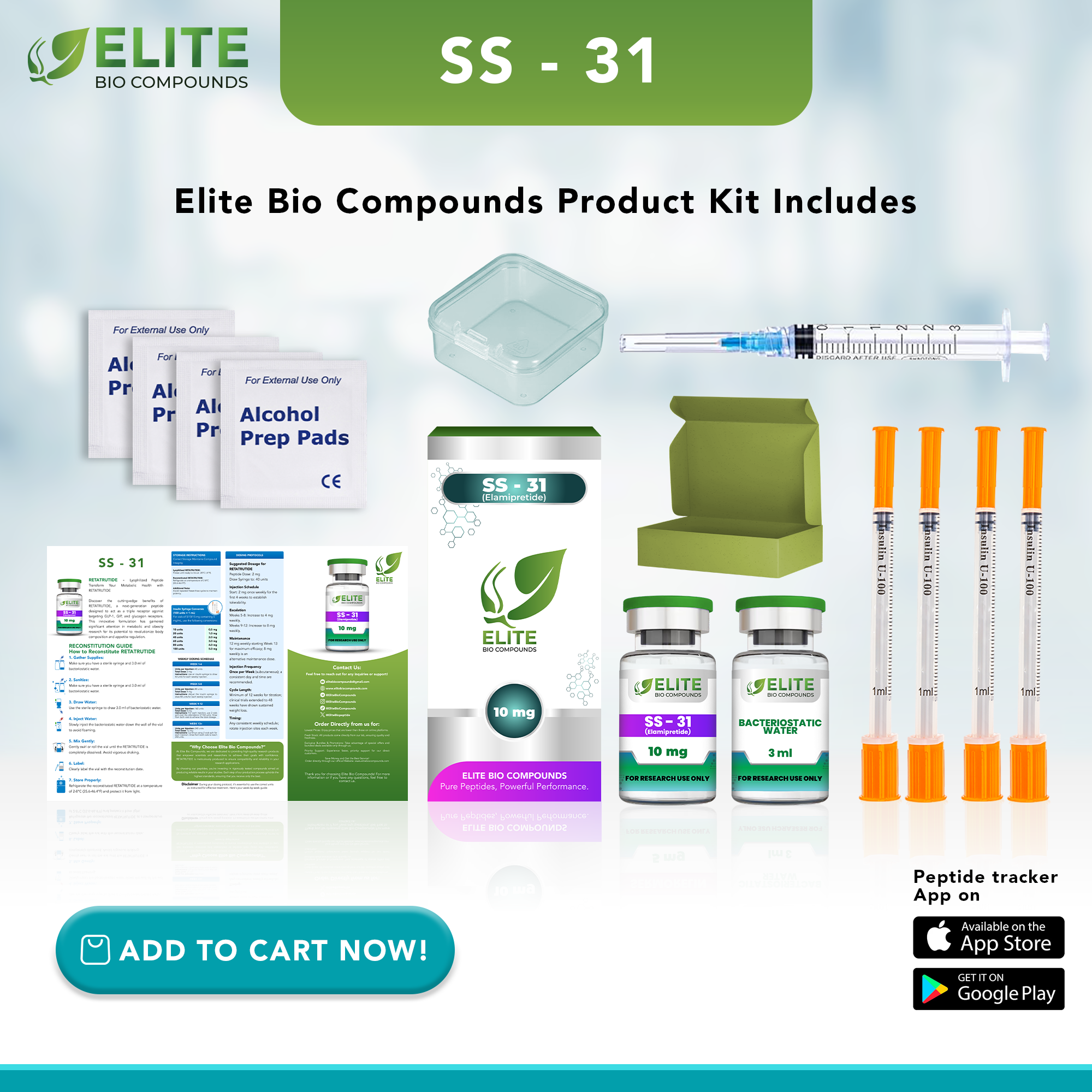 SS-31 (10 mg) | Mitochondrial & Cellular Energy Support | COA Verified
